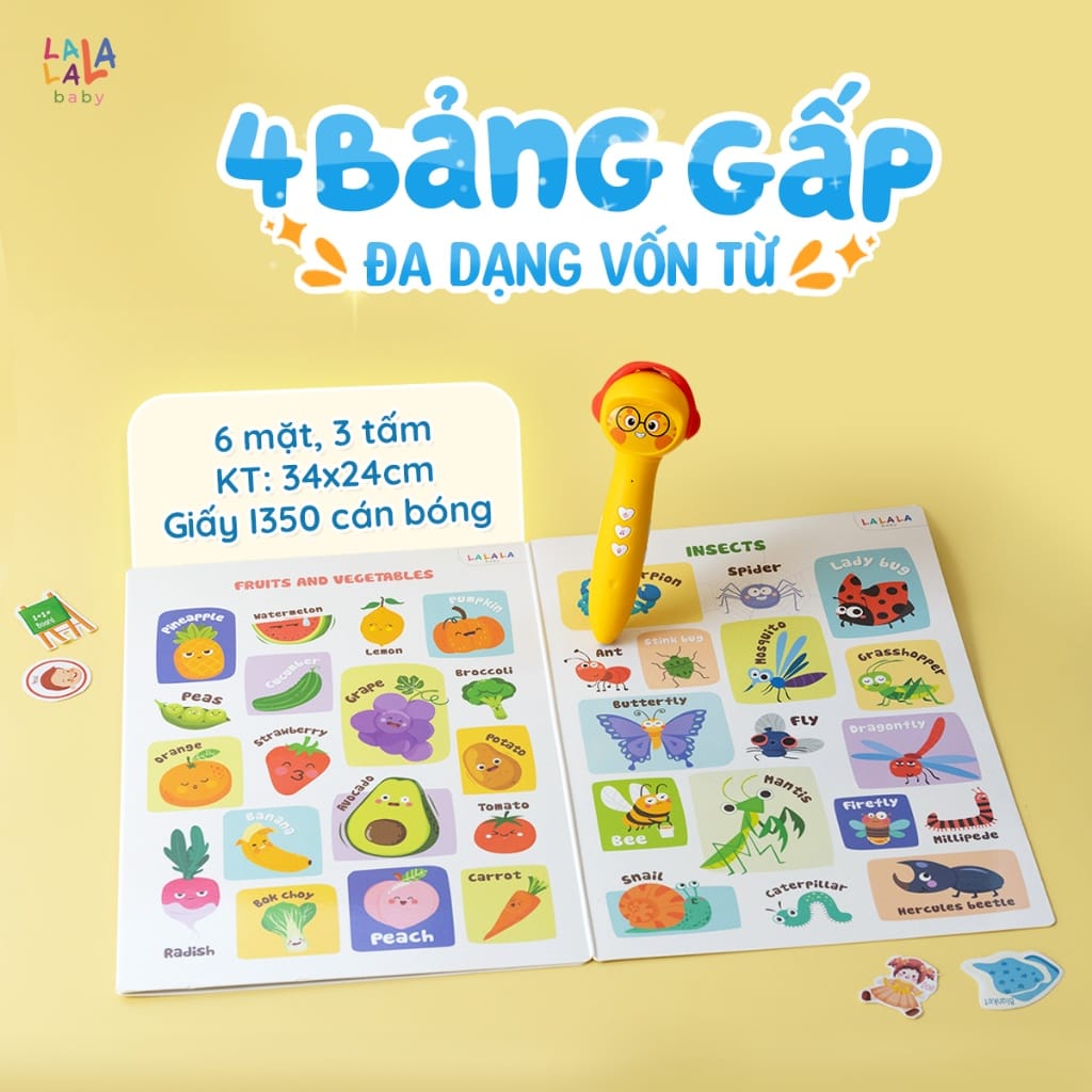 Bút chấm đọc song ngữ Lala Magic Pen - Ảnh 7