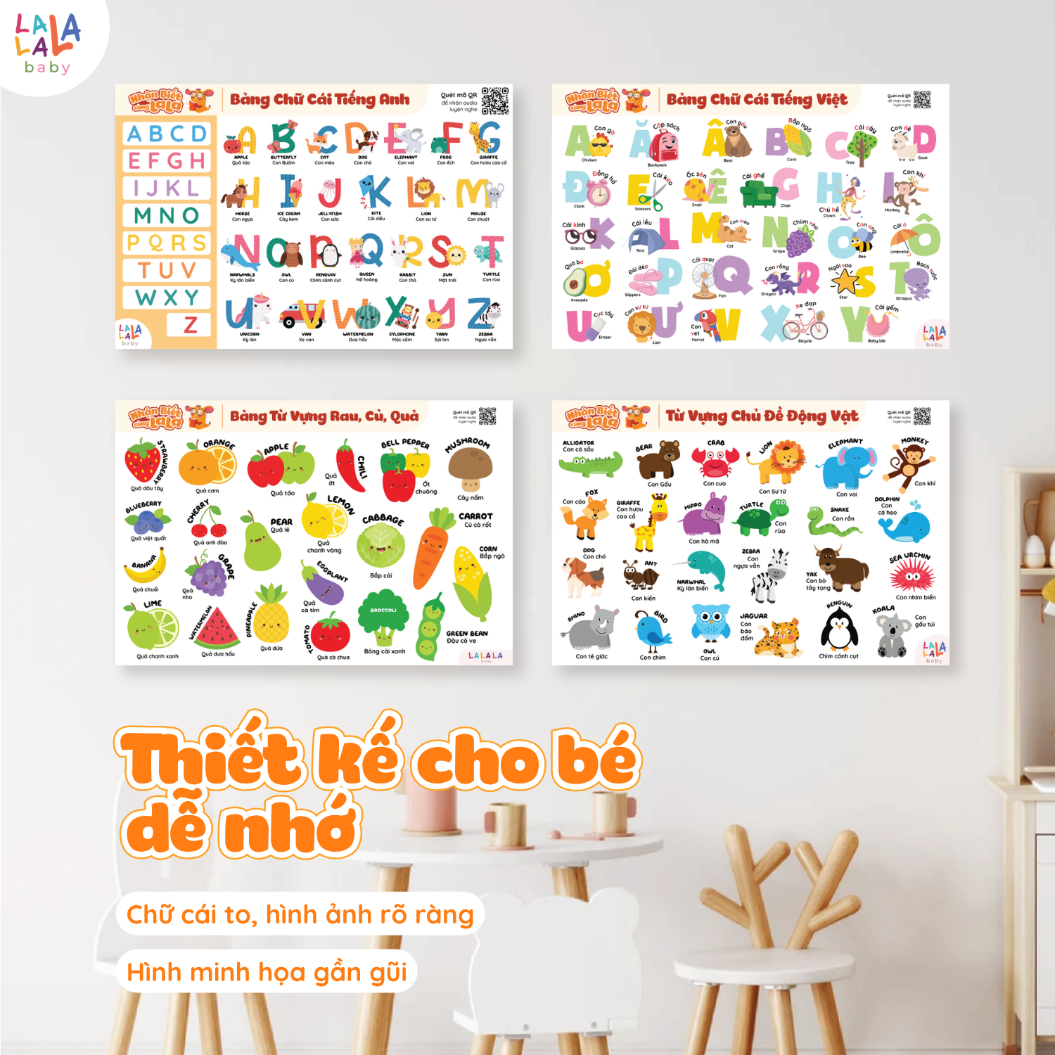 Bảng chữ cái tiếng việt cửu chương poster dán tường đồ chơi giáo dục sớm - Ảnh 6