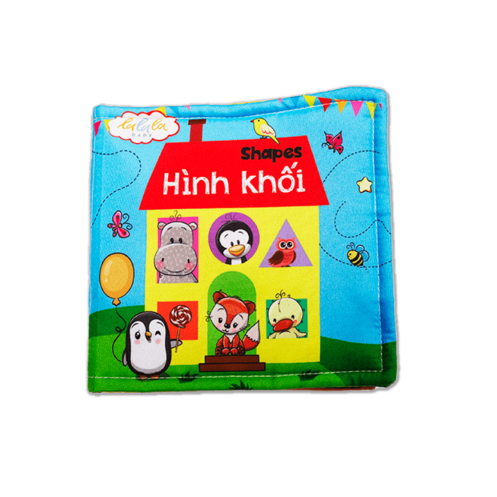 Sách Vải Cho Bé Sơ Sinh Lalala Baby đa Tương Tác thị giác. My Very First book 8 chủ đề 15x15cm, 12 trang - Ảnh 4