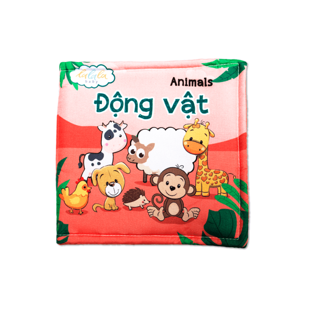 Sách Vải Cho Bé Sơ Sinh Lalala Baby đa Tương Tác thị giác. My Very First book 8 chủ đề 15x15cm, 12 trang - Ảnh 6