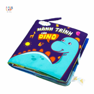 Sách vải đa tương tác song ngữ Lalala Baby - Đồ chơi Giáo Dục Sớm Cho Bé 0-4 Tuổi