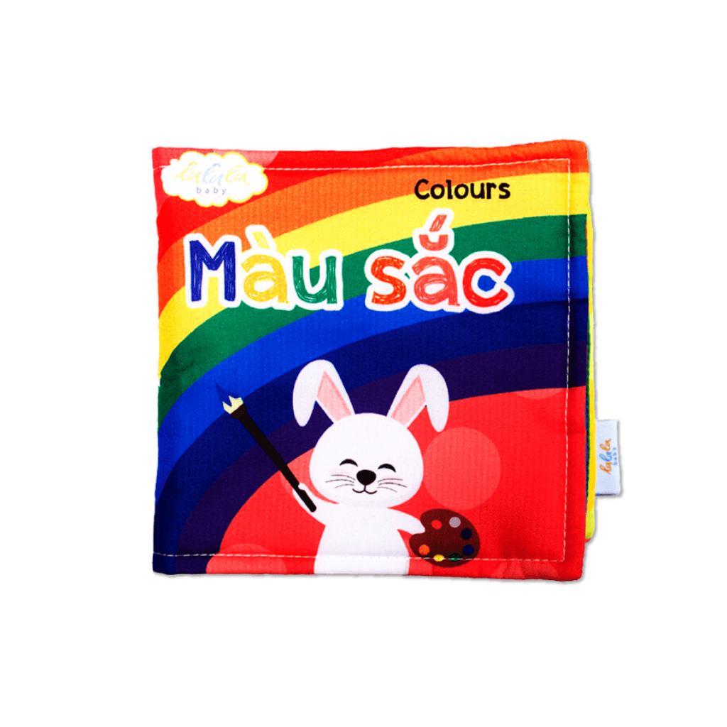 Sách Vải Cho Bé Sơ Sinh Lalala Baby đa Tương Tác thị giác. My Very First book 8 chủ đề 15x15cm, 12 trang - Ảnh 2