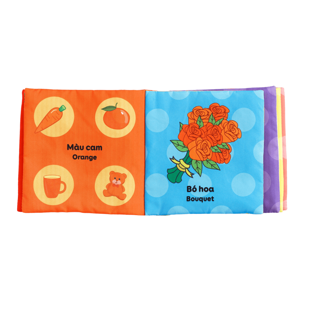 Sách Vải Cho Bé Sơ Sinh Lalala Baby đa Tương Tác thị giác. My Very First book 8 chủ đề 15x15cm, 12 trang - Ảnh 16
