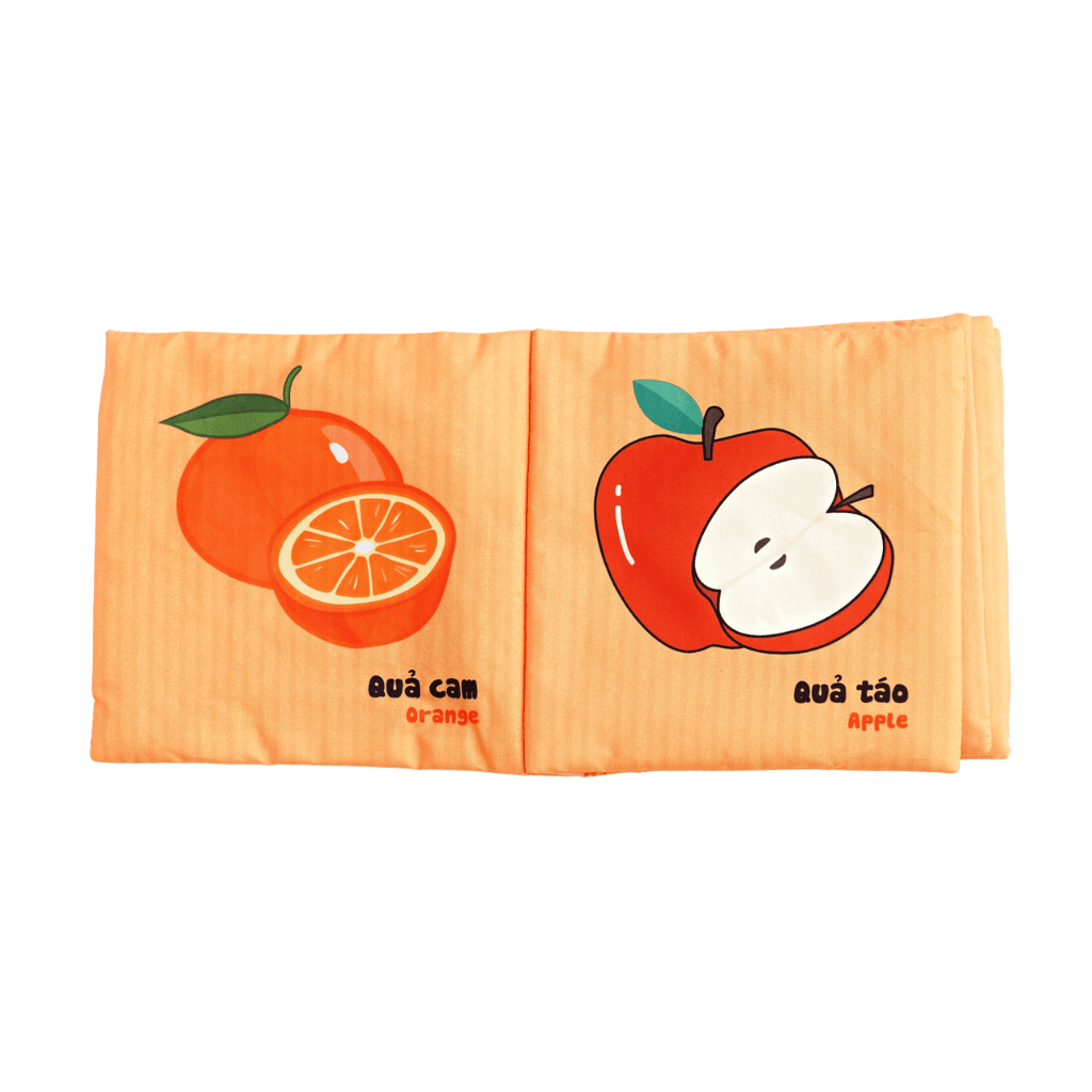 Sách Vải Cho Bé Sơ Sinh Lalala Baby đa Tương Tác thị giác. My Very First book 8 chủ đề 15x15cm, 12 trang - Ảnh 13