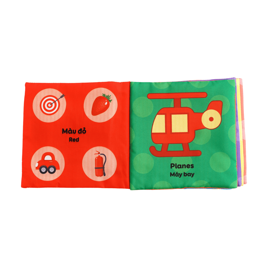 Sách Vải Cho Bé Sơ Sinh Lalala Baby đa Tương Tác thị giác. My Very First book 8 chủ đề 15x15cm, 12 trang - Ảnh 14