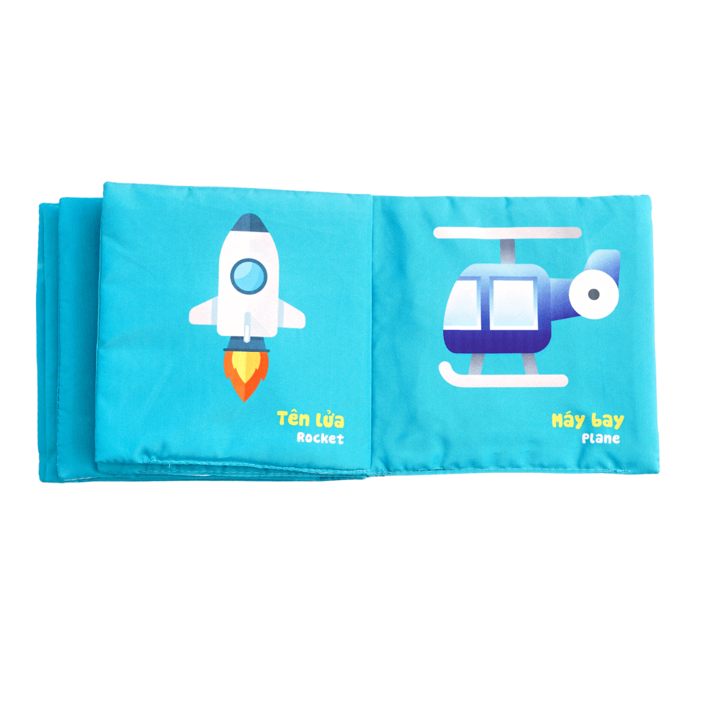 Sách Vải Cho Bé Sơ Sinh Lalala Baby đa Tương Tác thị giác. My Very First book 8 chủ đề 15x15cm, 12 trang - Ảnh 30