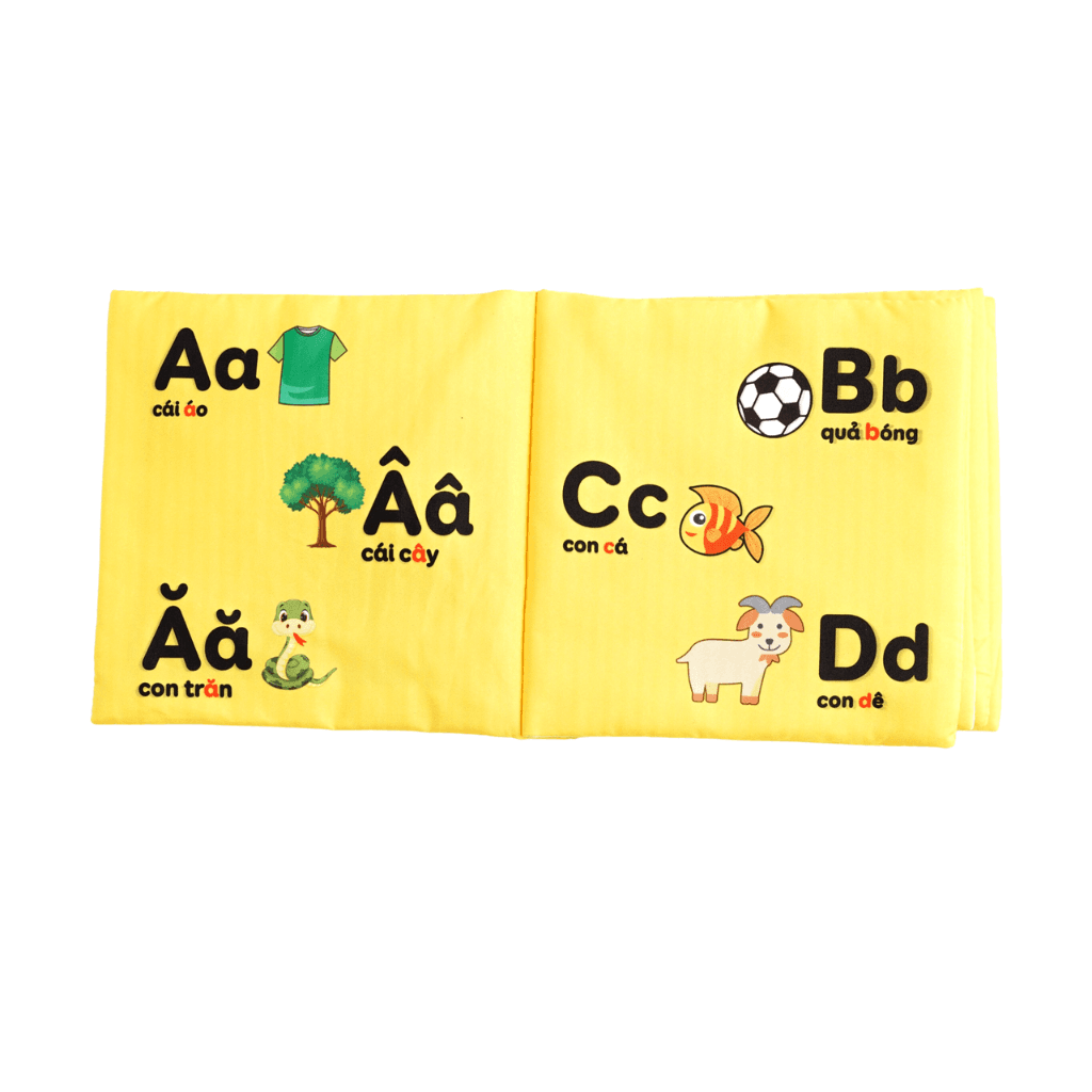 Sách Vải Cho Bé Sơ Sinh Lalala Baby đa Tương Tác thị giác. My Very First book 8 chủ đề 15x15cm, 12 trang - Ảnh 10