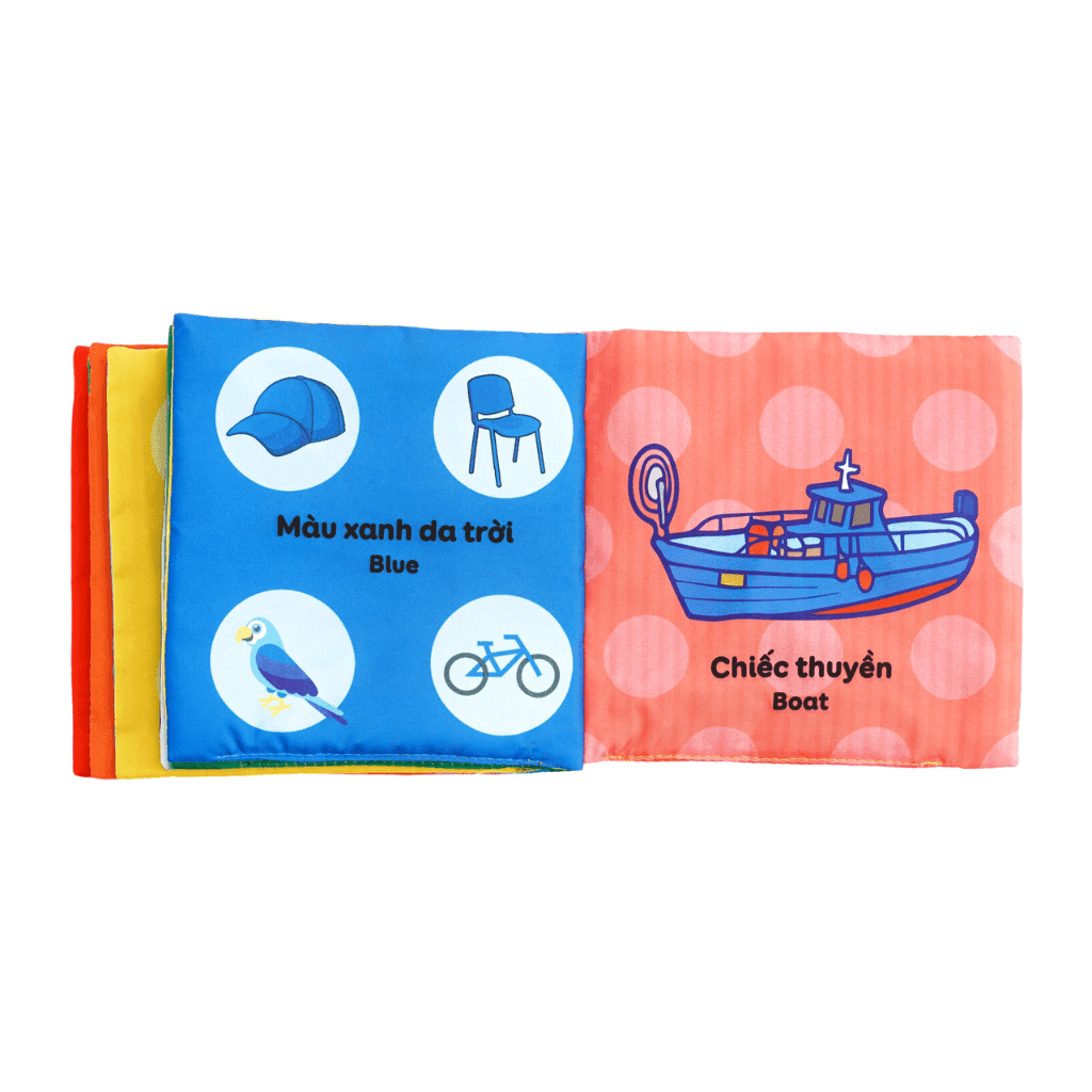 Sách Vải Cho Bé Sơ Sinh Lalala Baby đa Tương Tác thị giác. My Very First book 8 chủ đề 15x15cm, 12 trang - Ảnh 31