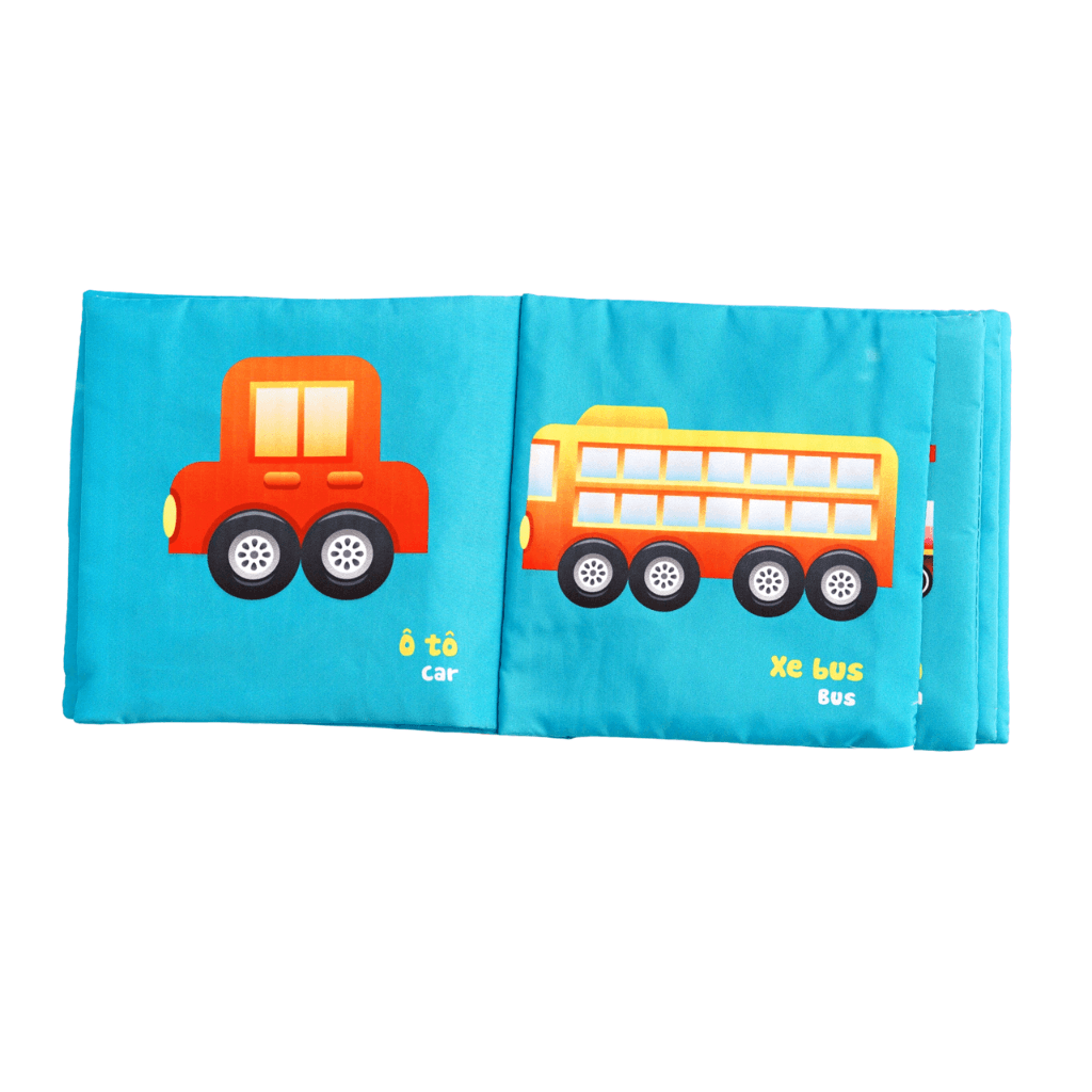 Sách Vải Cho Bé Sơ Sinh Lalala Baby đa Tương Tác thị giác. My Very First book 8 chủ đề 15x15cm, 12 trang - Ảnh 18