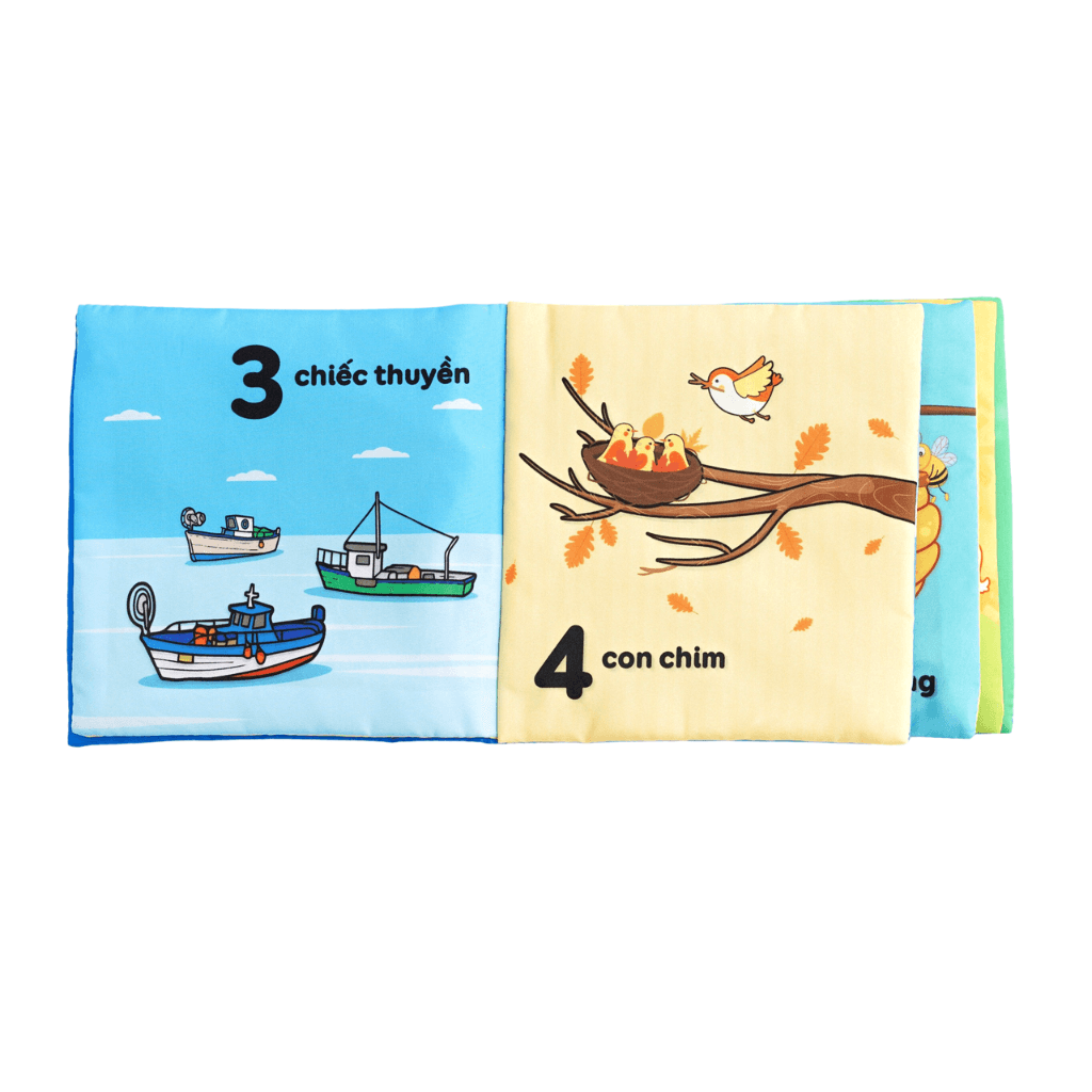 Sách Vải Cho Bé Sơ Sinh Lalala Baby đa Tương Tác thị giác. My Very First book 8 chủ đề 15x15cm, 12 trang - Ảnh 19