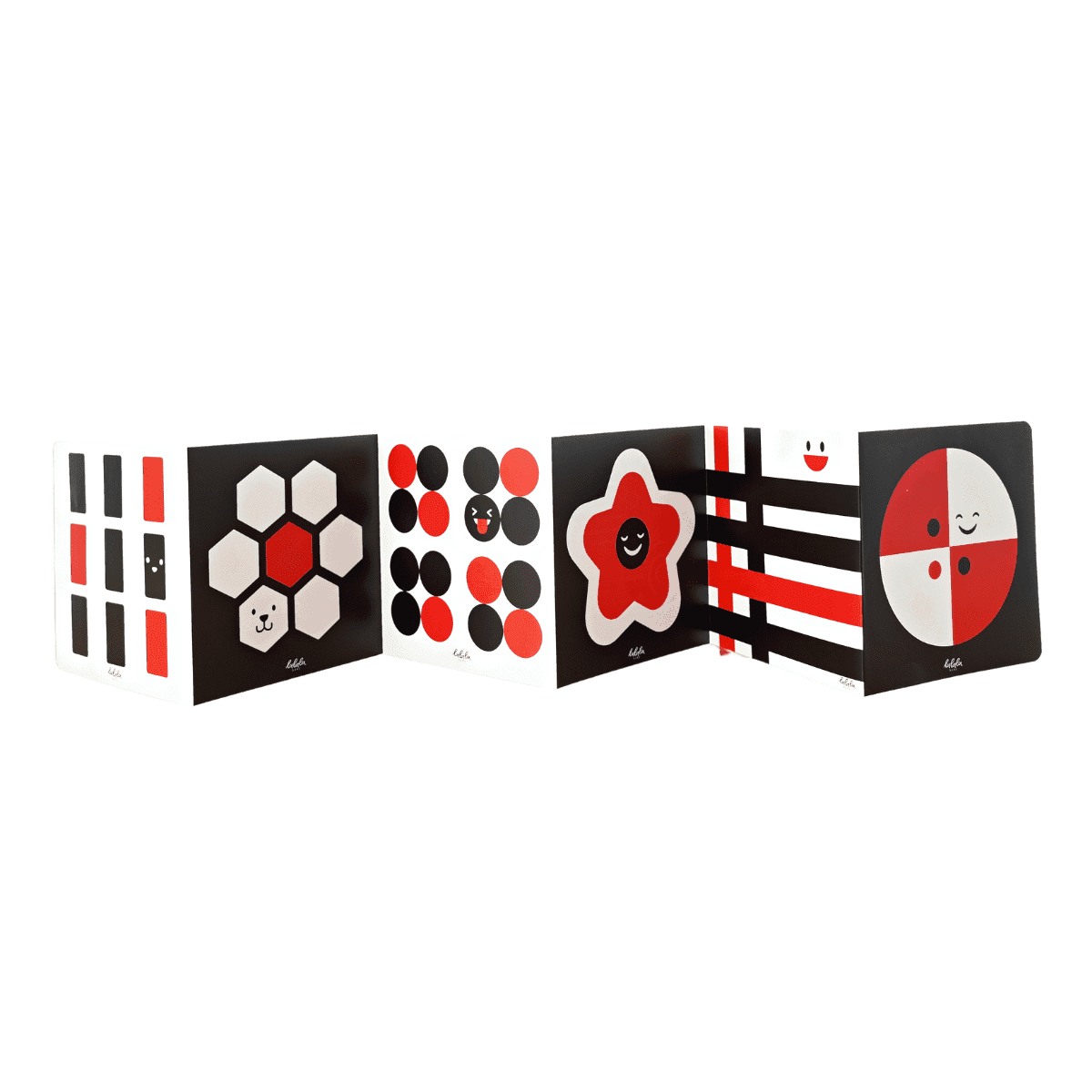 Thẻ gấp thị giác LalaVisual đen trắng đỏ màu sắc đồ chơi cho trẻ sơ sinh Lalala baby - Ảnh 10