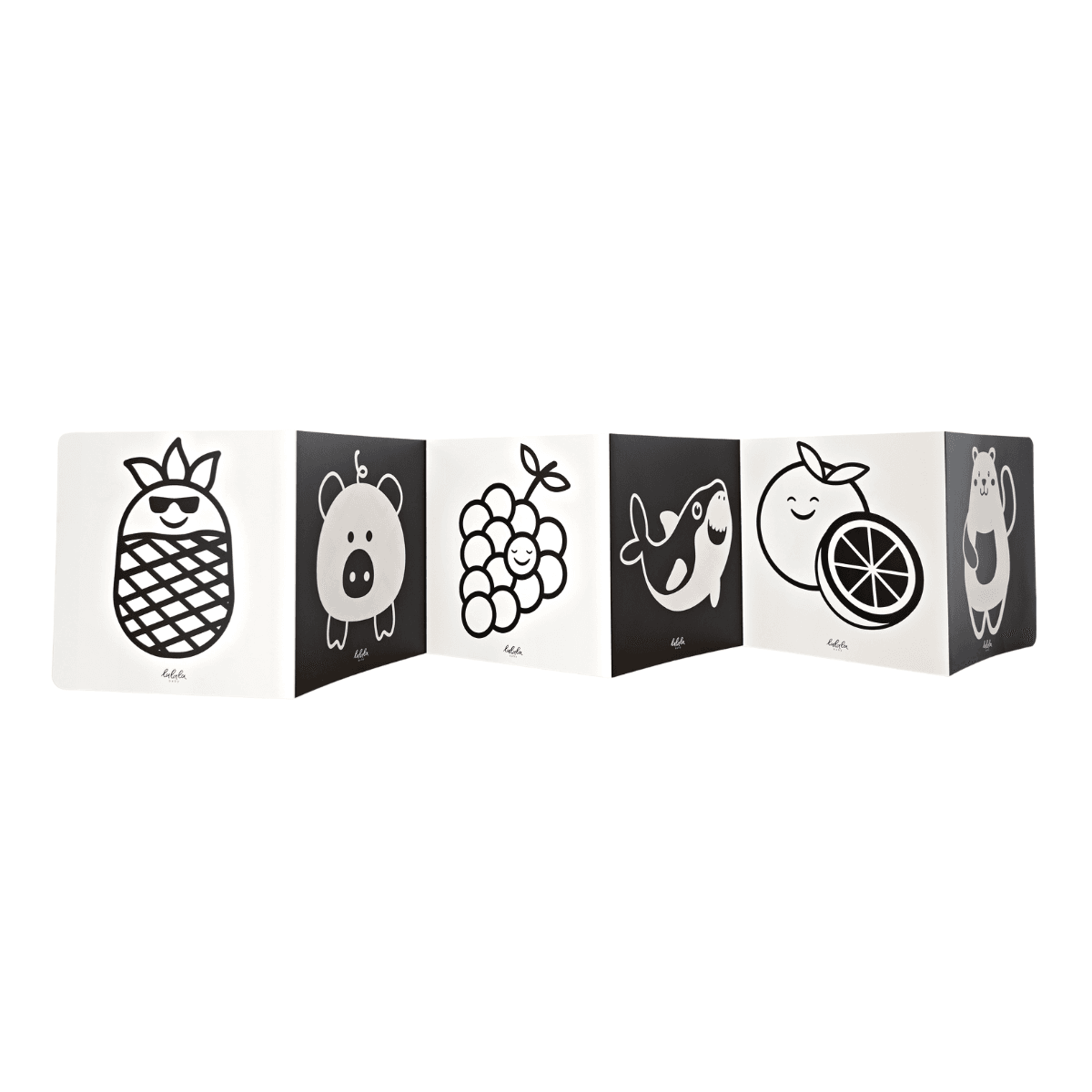 Thẻ gấp thị giác LalaVisual đen trắng đỏ màu sắc đồ chơi cho trẻ sơ sinh Lalala baby - Ảnh 6