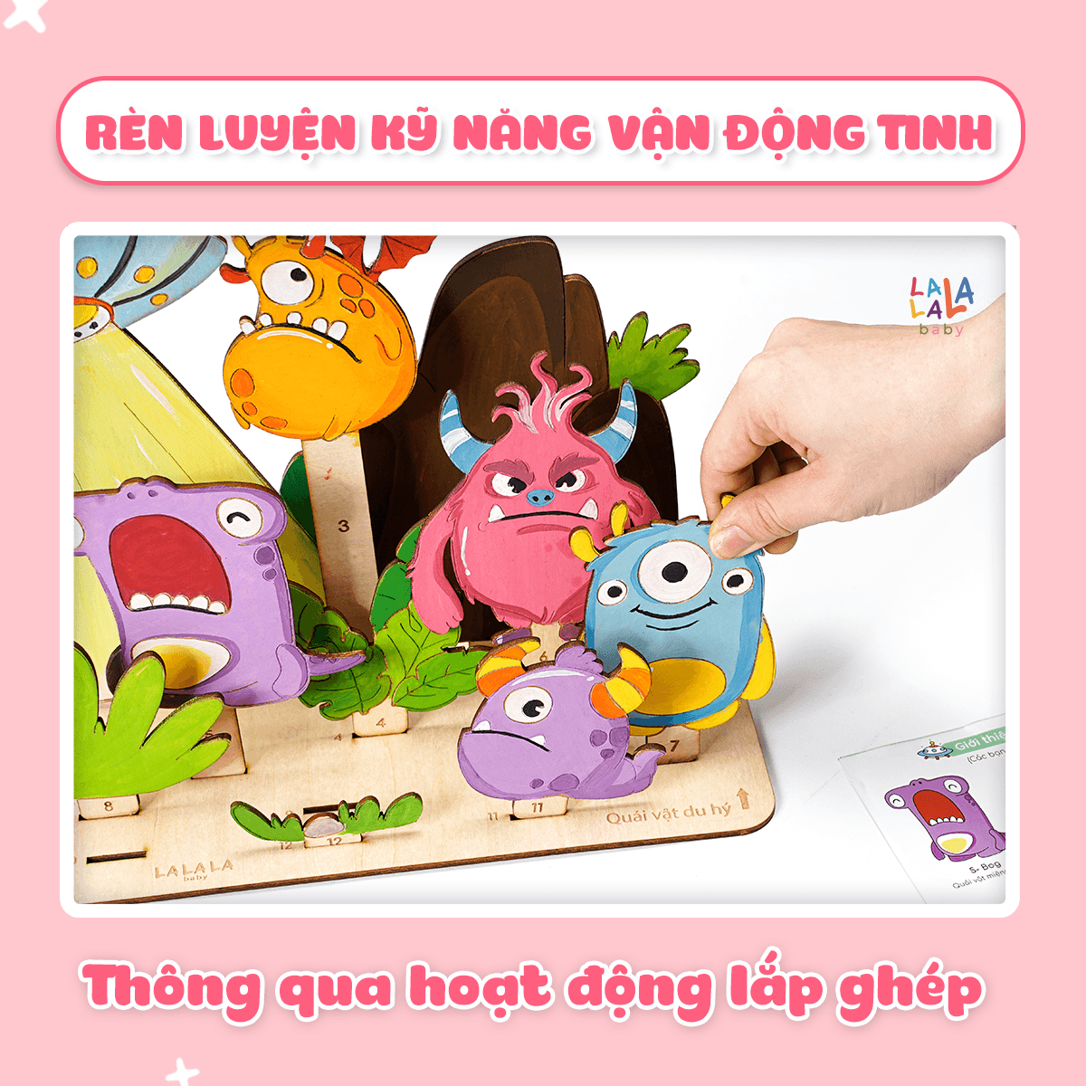 Tranh tô màu gỗ kèm bút màu Lalala baby Paint Play - Ảnh 13