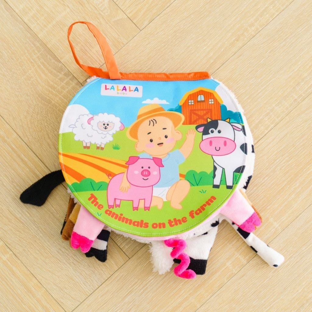 Sách vải the Animals On the farm/Jungle Lalala baby đa tương tác lật mở sột soạt thu vị - Ảnh 5