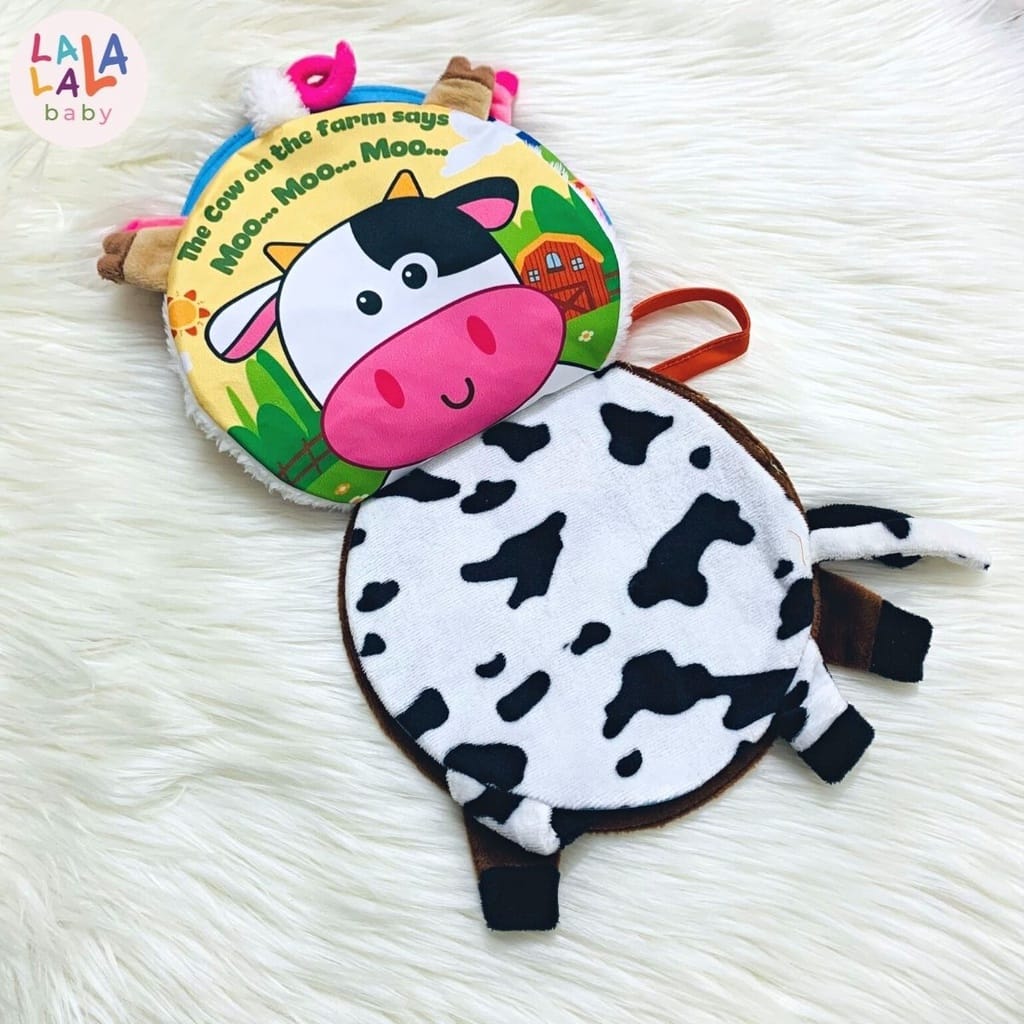 Sách vải the Animals On the farm/Jungle Lalala baby đa tương tác lật mở sột soạt thu vị - Ảnh 9