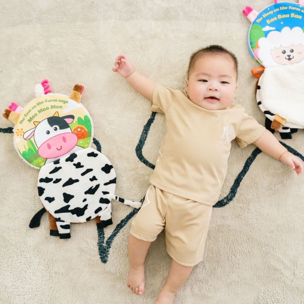 Sách vải the Animals On the farm/Jungle Lalala baby đa tương tác lật mở sột soạt thu vị - Ảnh 6