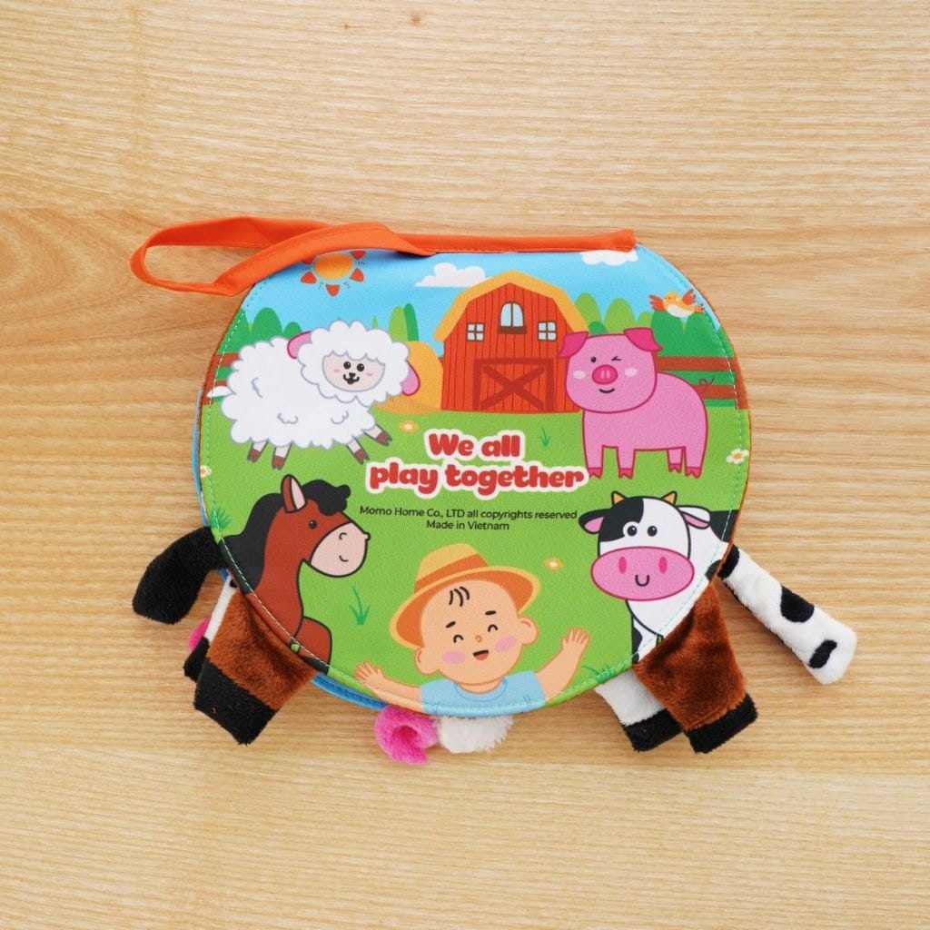 Sách vải the Animals On the farm/Jungle Lalala baby đa tương tác lật mở sột soạt thu vị - Ảnh 4