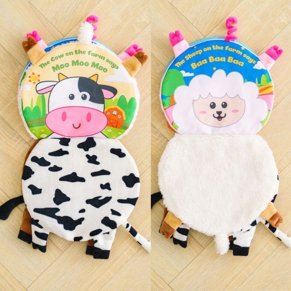 Sách vải the Animals On the farm/Jungle Lalala baby đa tương tác lật mở sột soạt thu vị - Ảnh 8