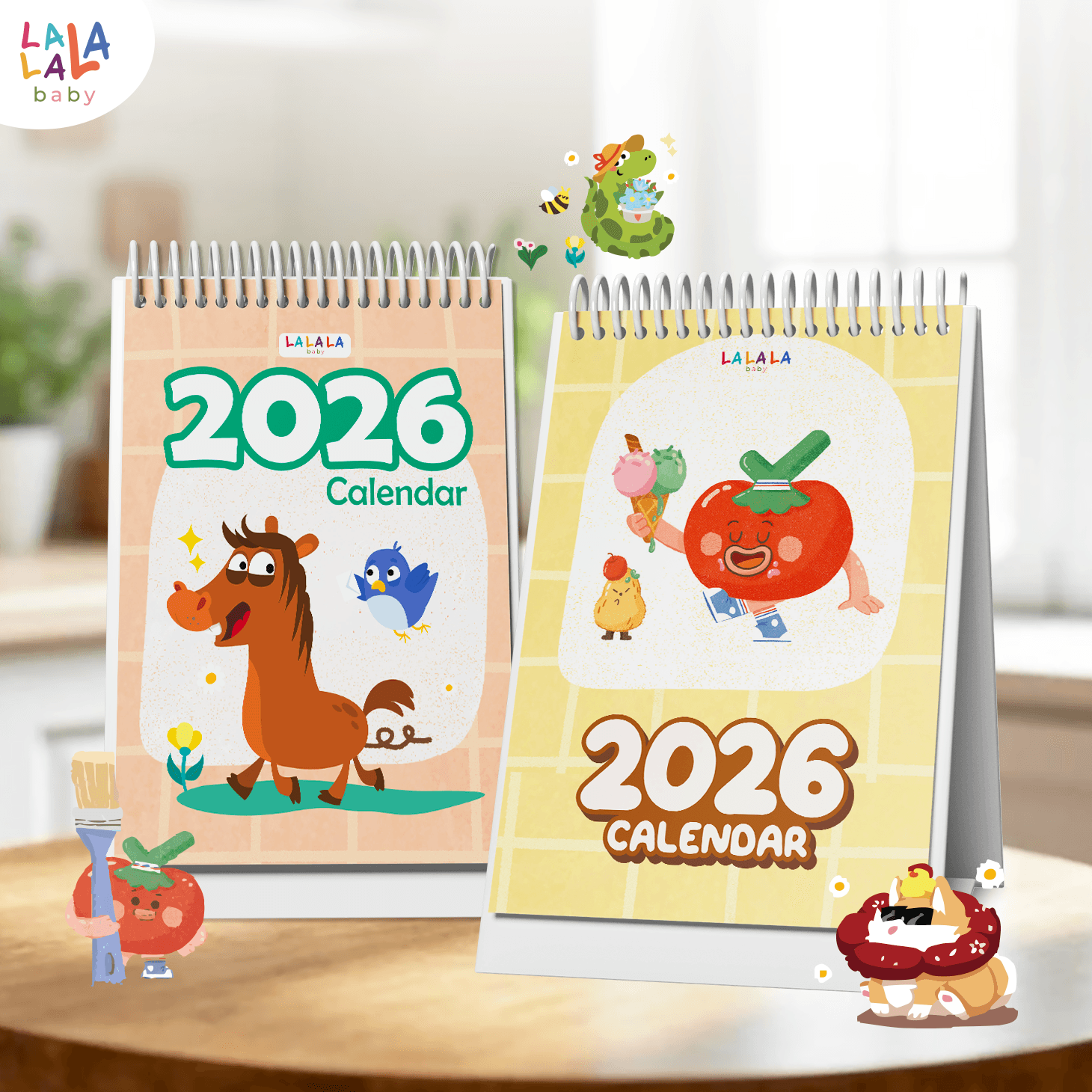 Lịch để bàn 2026 có lịch âm mini kèm ghi chú cute Calendar nhiều mẫu Lalala Baby - Ảnh 11