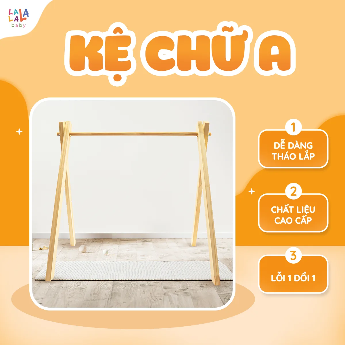 Kệ chữ A gỗ thông - Ảnh 2