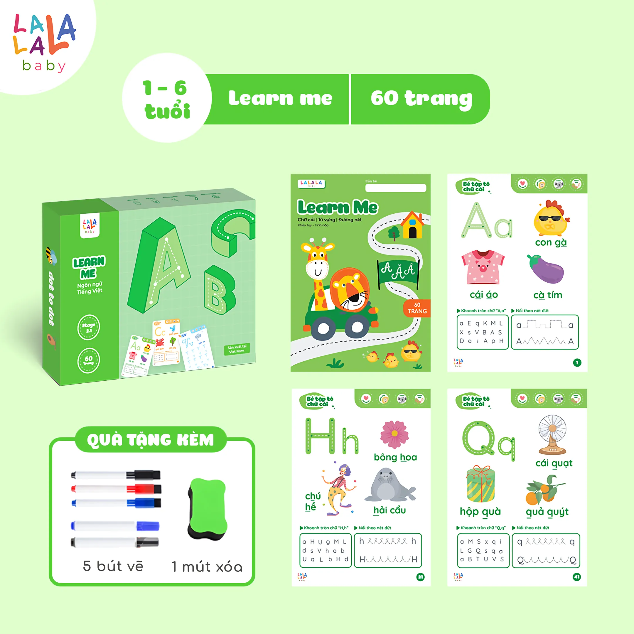 Sách Tô Xoá Thông Minh – Bộ Học Liệu Tái Sử Dụng Giúp Bé Tập Viết, Tập Tư Duy - Ảnh 3