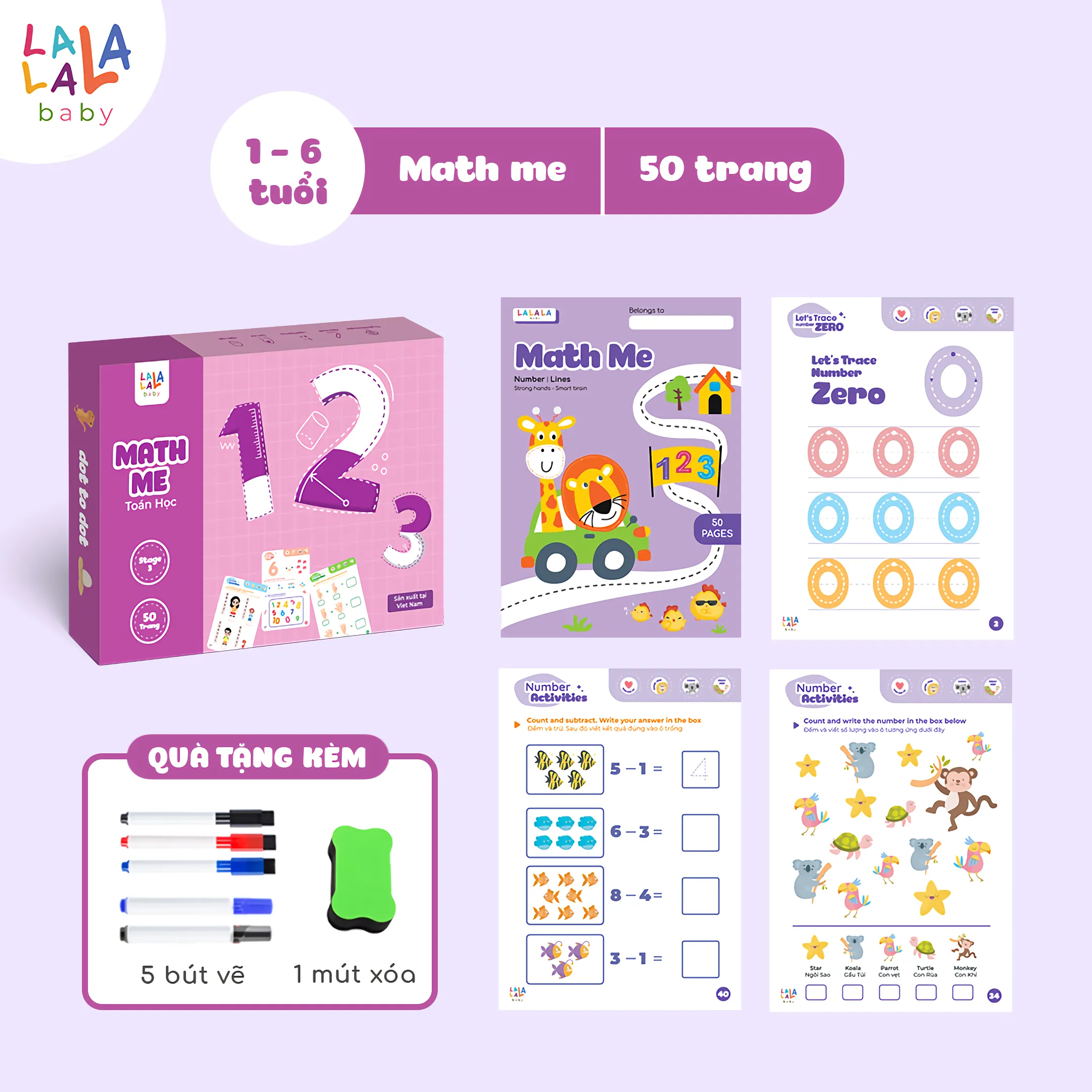 Sách Tô Xoá Thông Minh – Bộ Học Liệu Tái Sử Dụng Giúp Bé Tập Viết, Tập Tư Duy - Ảnh 4