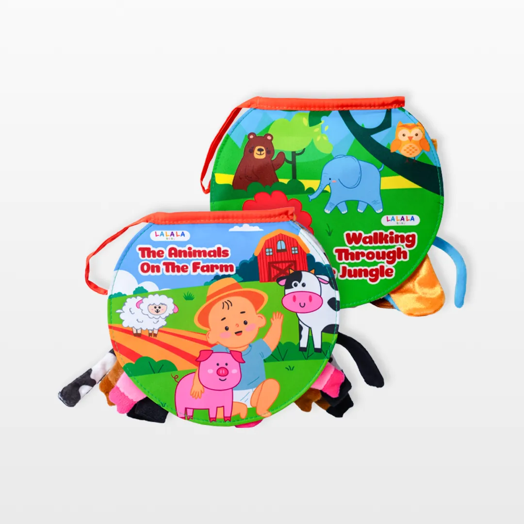 Sách vải động vật the Animals On the farm Lalala Baby