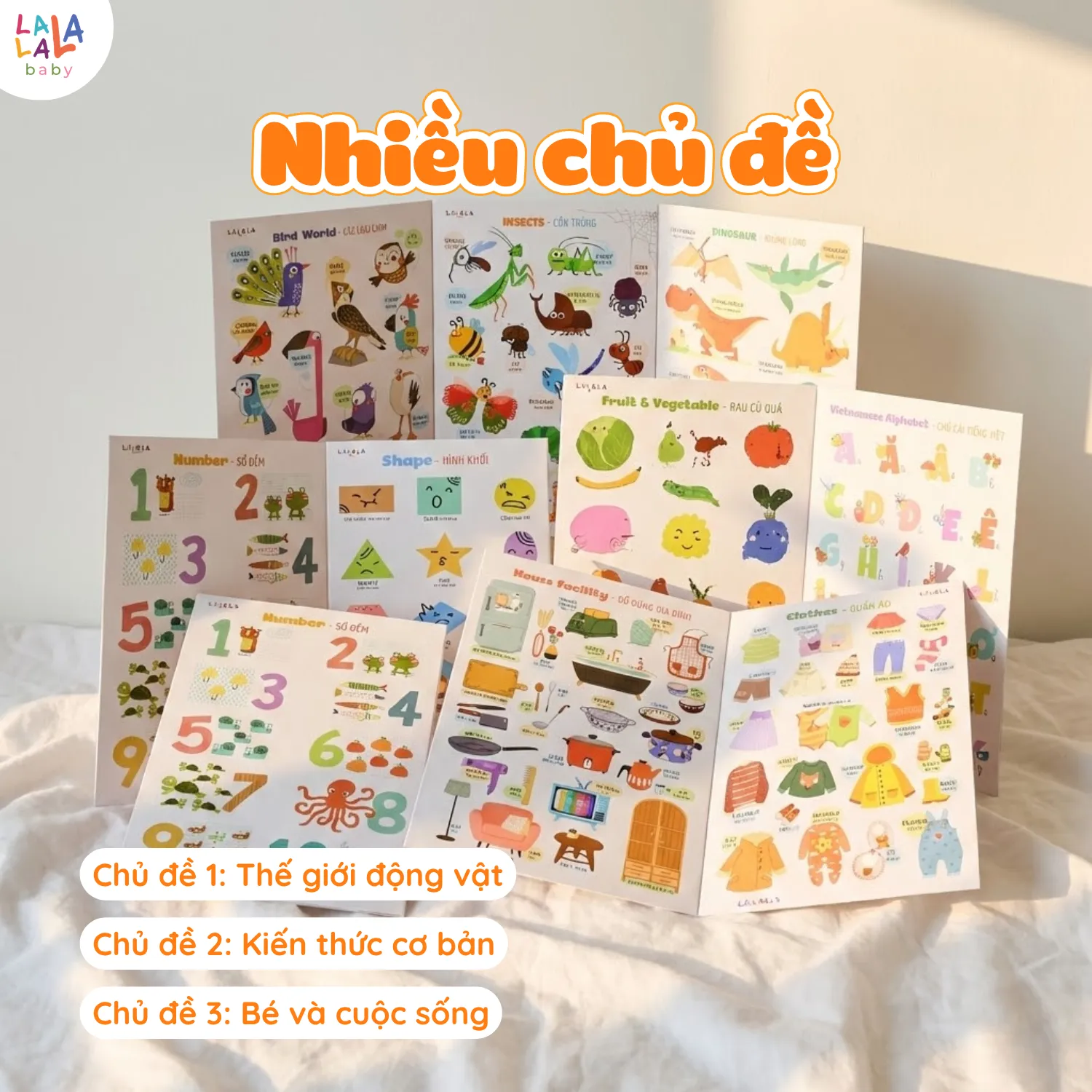 Bảng gấp thông thái My first learning chart - phiên bản plus - Ảnh 10