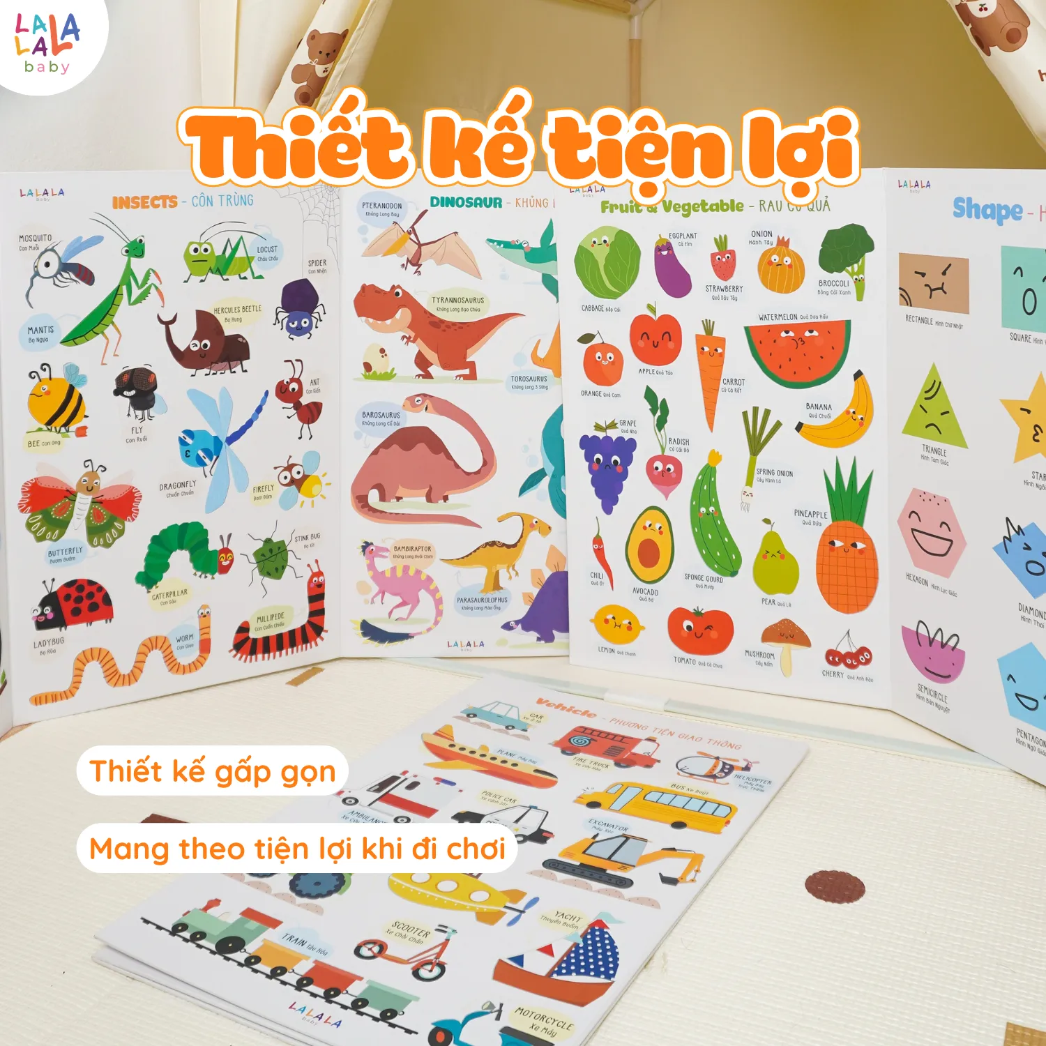Bảng gấp thông thái My first learning chart - phiên bản plus - Ảnh 8