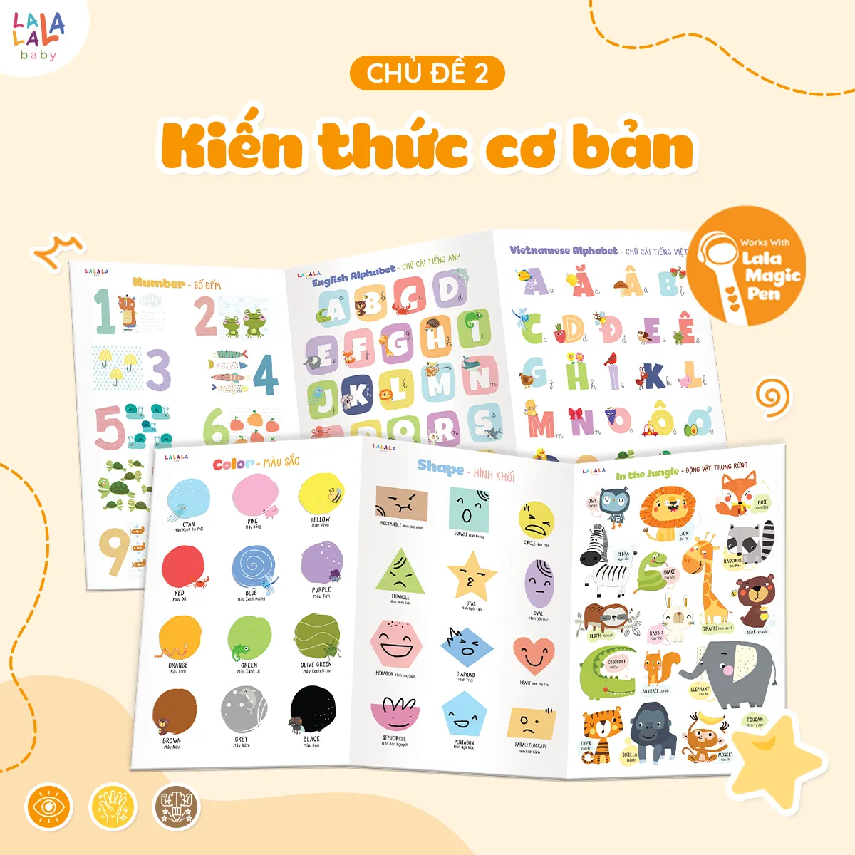 Bảng gấp thông thái My first learning chart - phiên bản plus - Ảnh 6