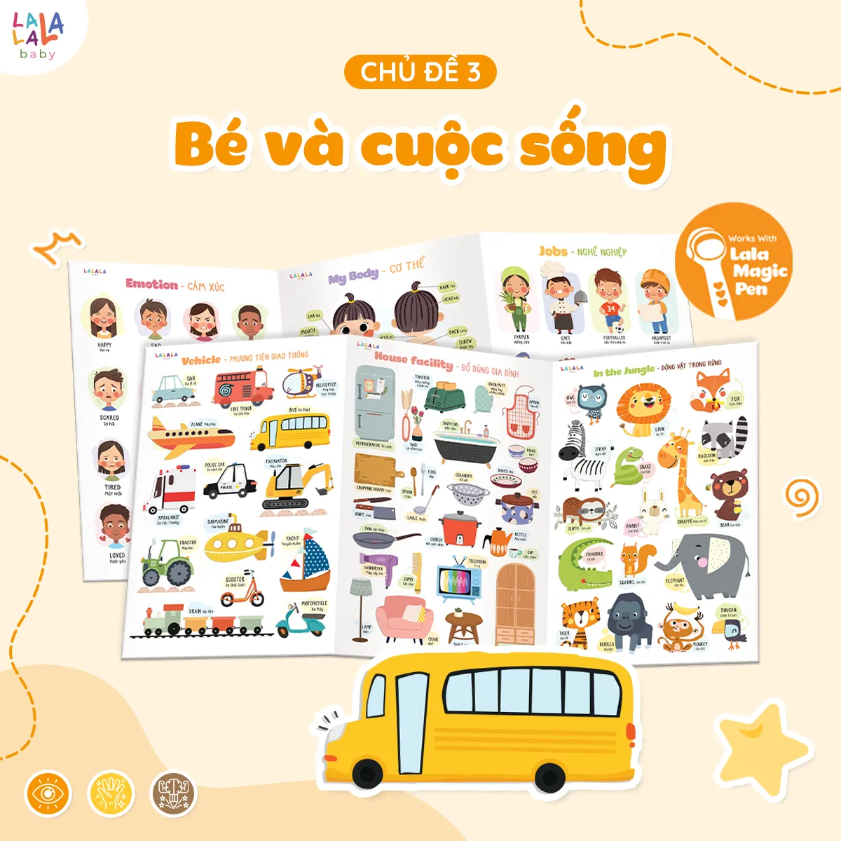 Bảng gấp thông thái My first learning chart - phiên bản plus - Ảnh 11