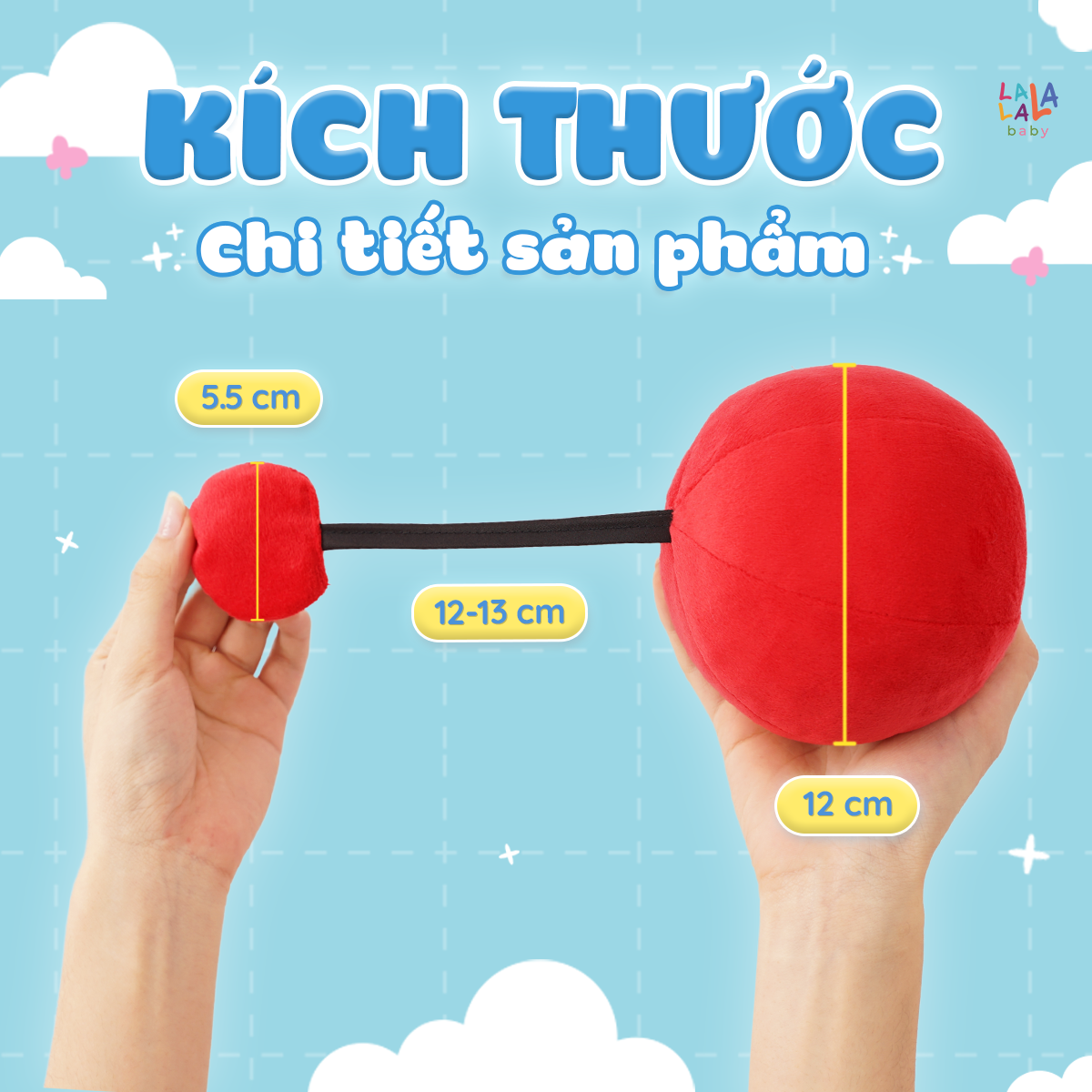 Bóng vải Bóng vải Look Look Ball có lục lạc - Ảnh 6