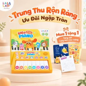 Đồ chơi âm nhạc sách đàn Lala piano