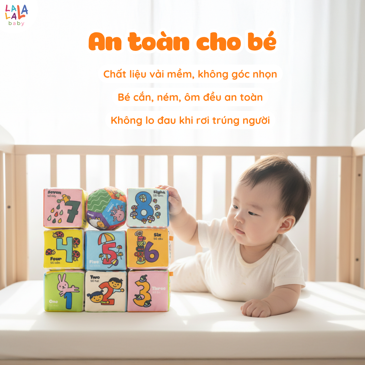 Hình khối vải vui nhộn TRAVEL BLOCK 9pcs - Ảnh 7