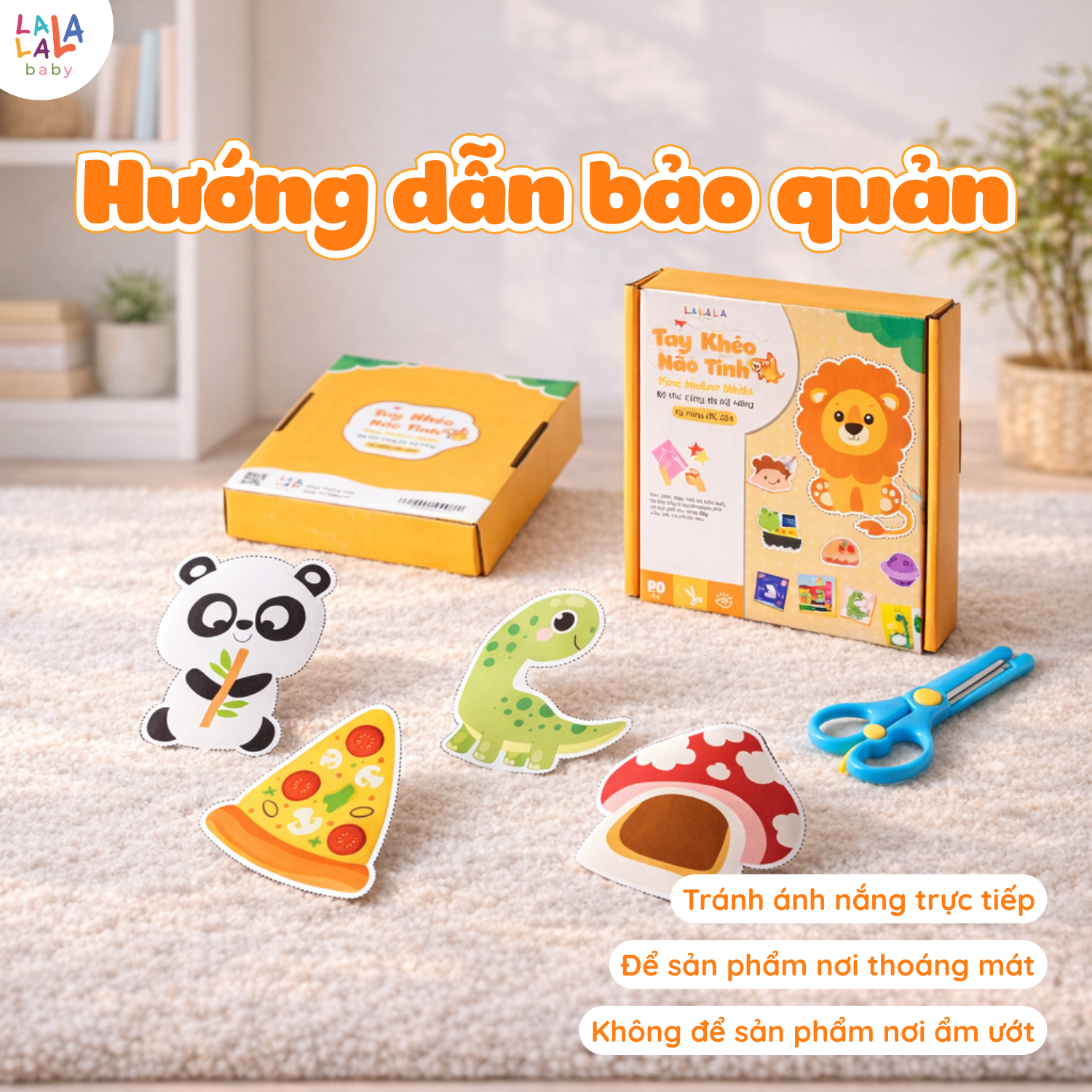 Bộ cắt giấy thủ công đa kĩ năng: cắt, dán, gấp giấy TAY KHÉO NÃO TINH - FINE MOTOR SKILLS - Ảnh 9