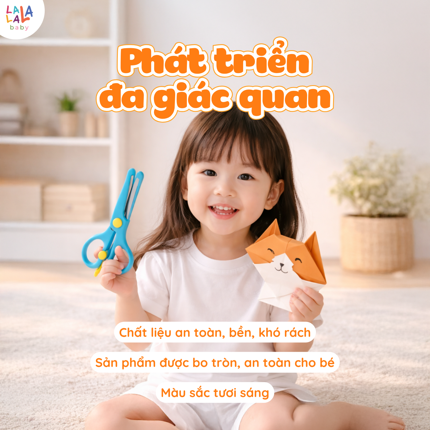 Bộ cắt giấy thủ công đa kĩ năng: cắt, dán, gấp giấy TAY KHÉO NÃO TINH - FINE MOTOR SKILLS - Ảnh 8