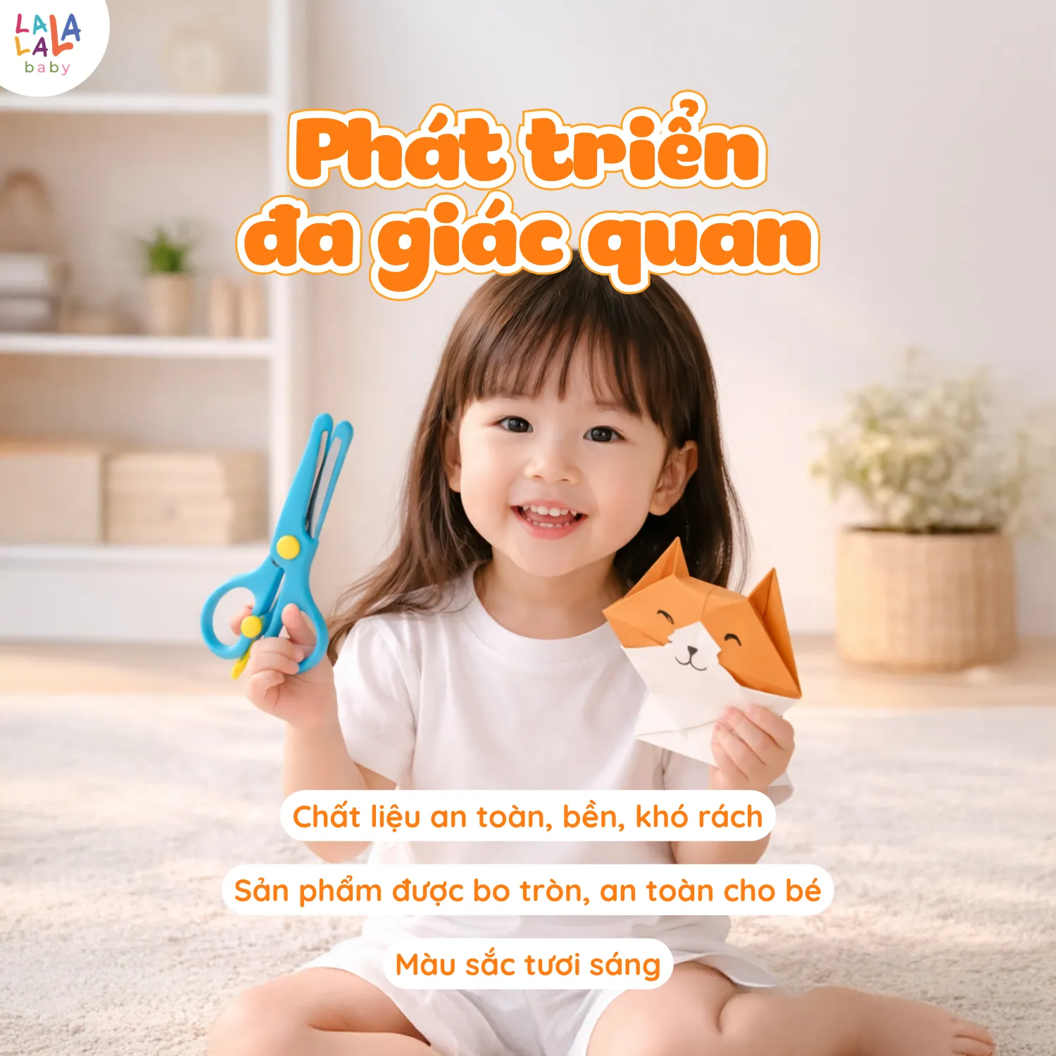 Bộ cắt giấy thủ công đa kĩ năng: cắt, dán, gấp giấy TAY KHÉO NÃO TINH - FINE MOTOR SKILLS - Ảnh 5