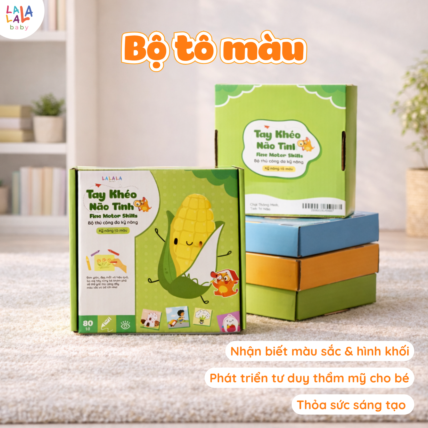 Bộ cắt giấy thủ công đa kĩ năng: cắt, dán, gấp giấy TAY KHÉO NÃO TINH - FINE MOTOR SKILLS - Ảnh 4