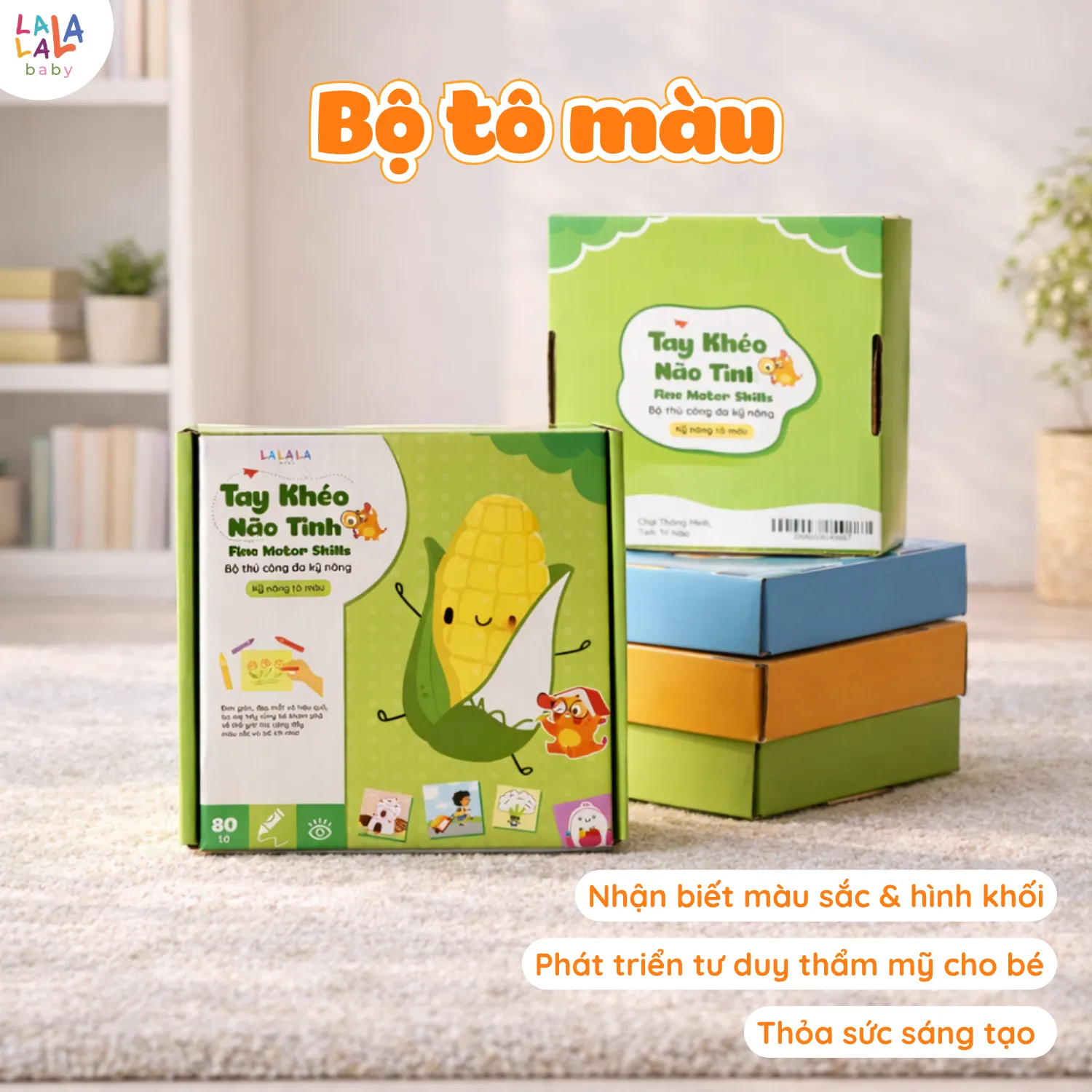 Bộ cắt giấy thủ công đa kĩ năng: cắt, dán, gấp giấy TAY KHÉO NÃO TINH - FINE MOTOR SKILLS - Ảnh 8