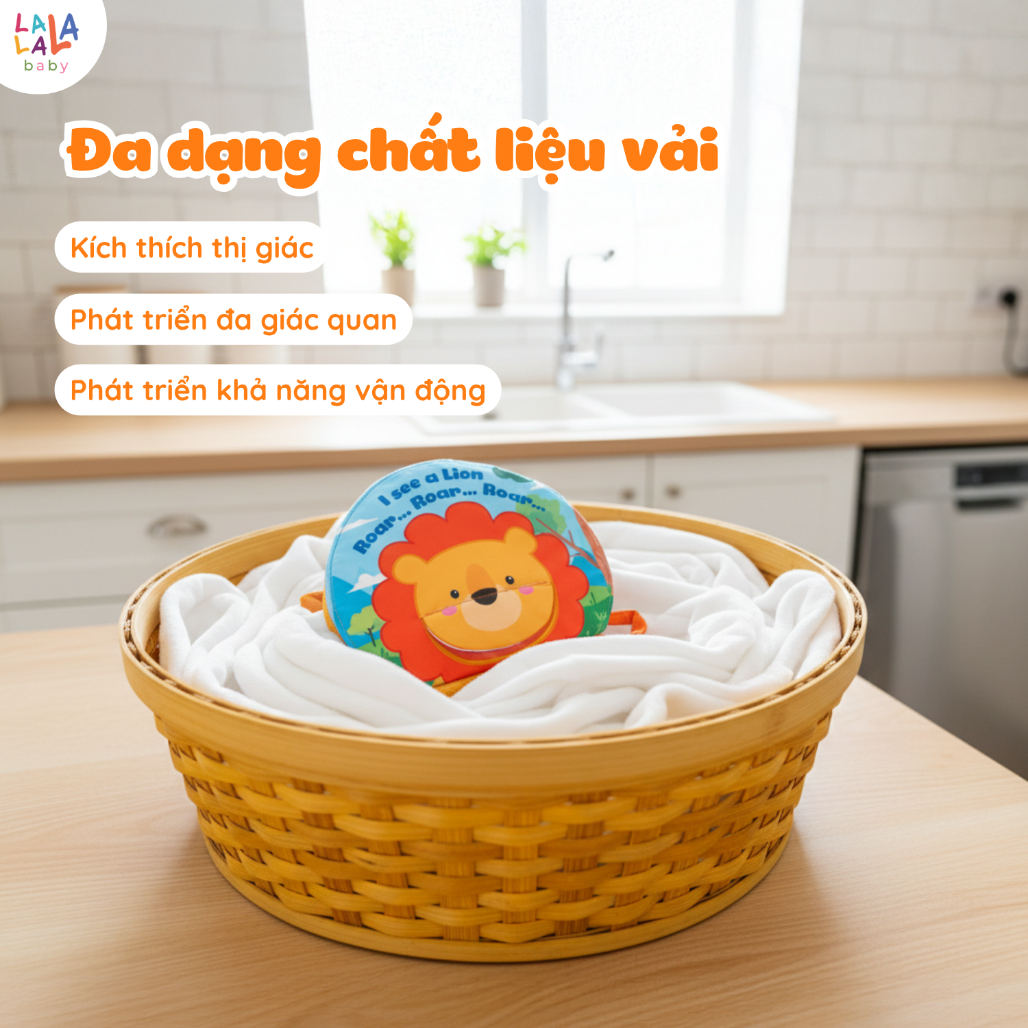 Sách vải động vật the Animals On the farm Lalala Baby - Ảnh 6