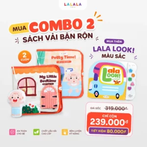 Sách vải bận rộn Lalala Baby - đồ chơi vải đồ chơi đa tương tác