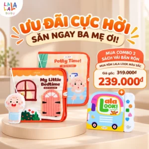 Sách vải bận rộn Lalala Baby – đồ chơi vải đồ chơi đa tương tác
