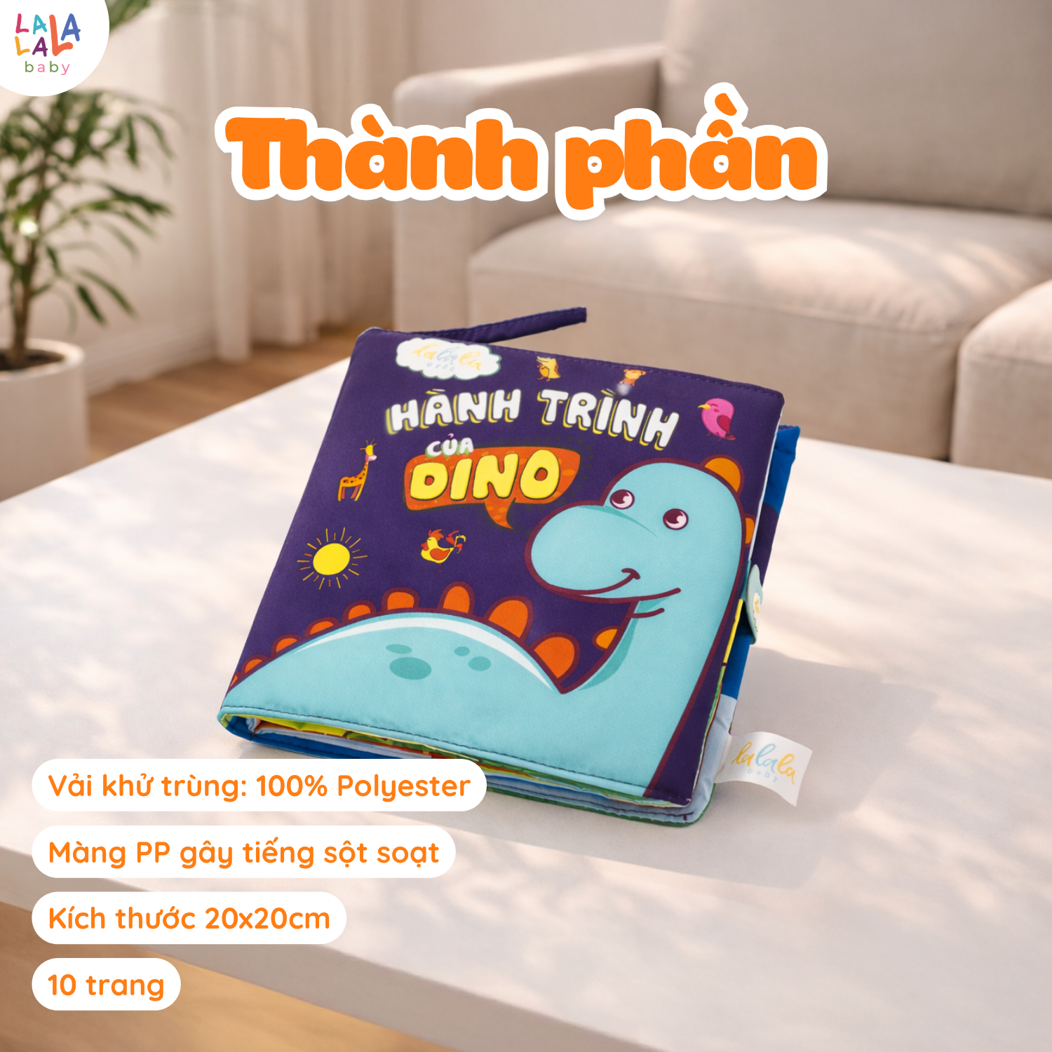 Sách vải đa tương tác Lalala Baby - Ảnh 8