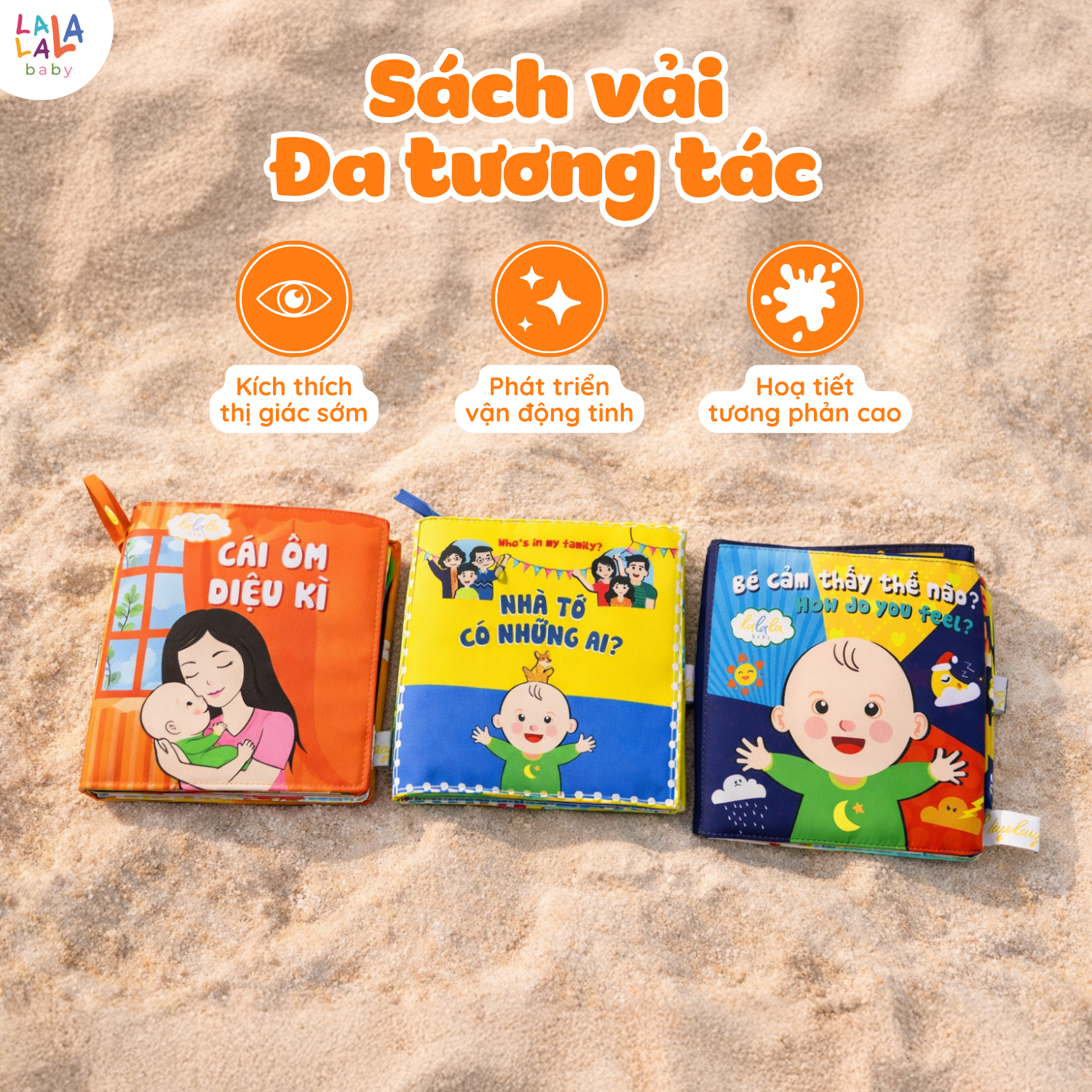 Sách vải đa tương tác Lalala Baby - Ảnh 2
