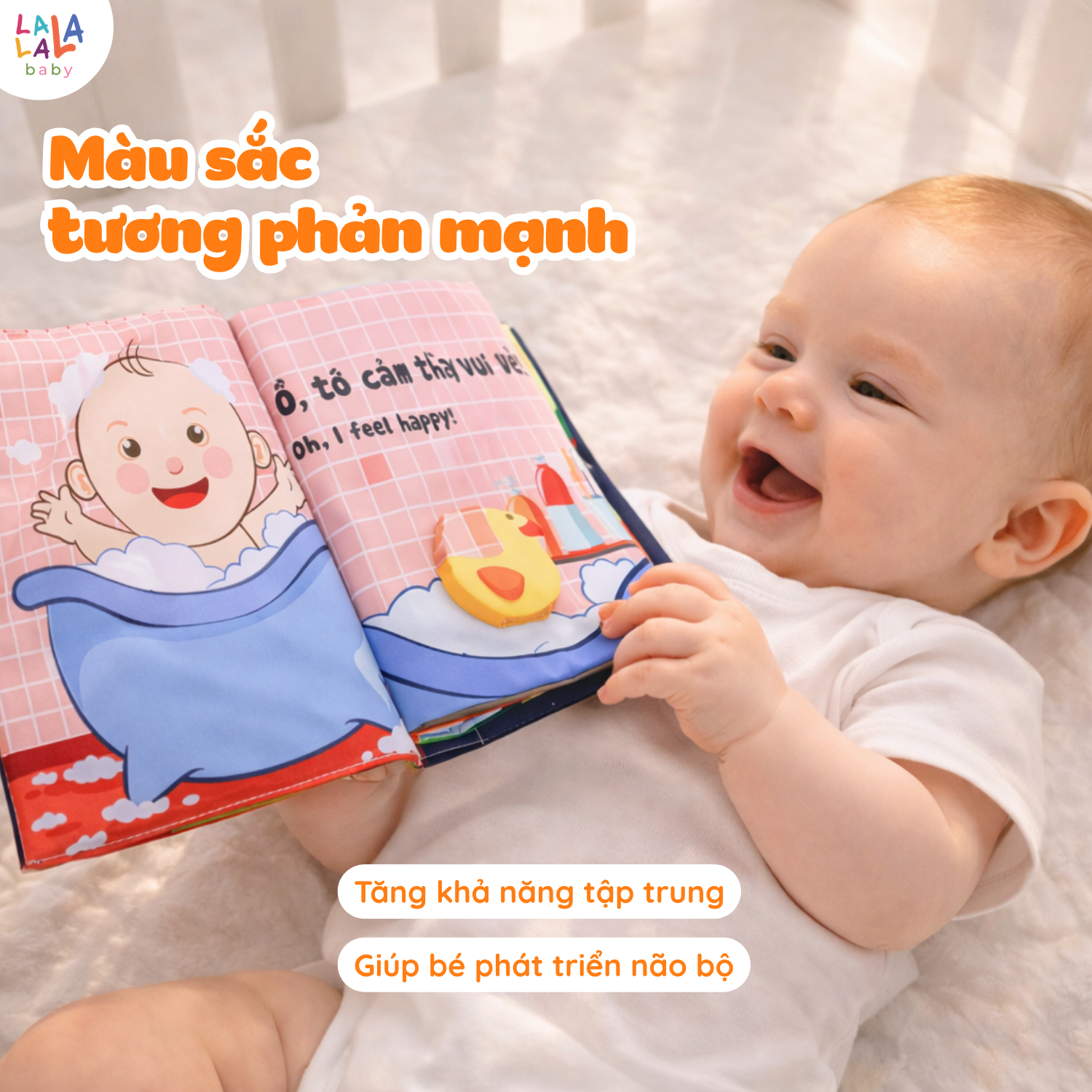 Sách vải đa tương tác Lalala Baby - Ảnh 5