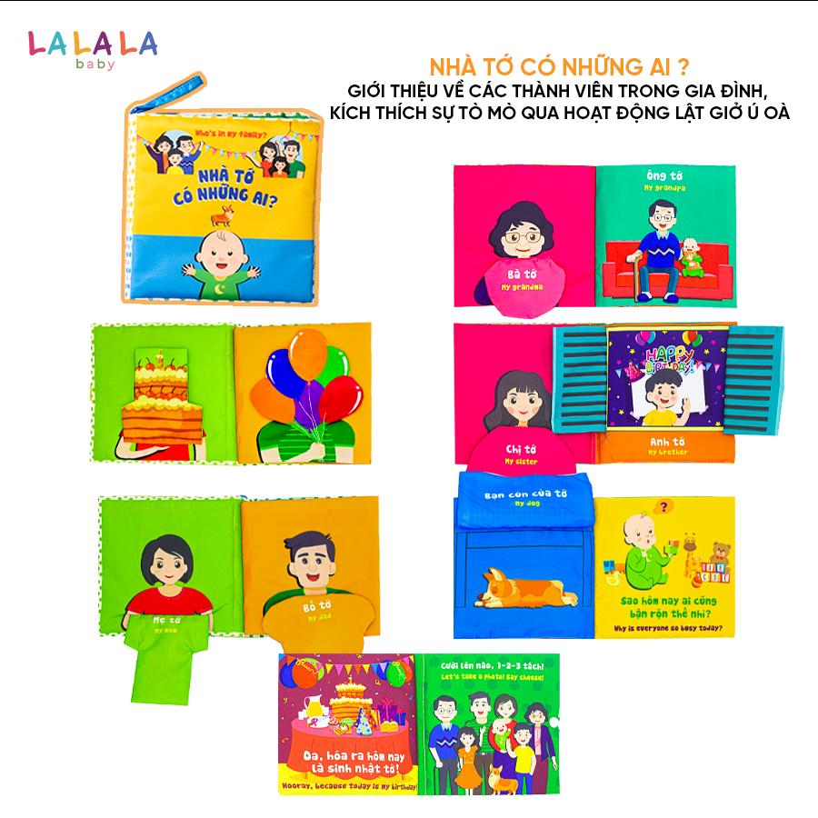 Sách vải đa tương tác Lalala Baby - Ảnh 11