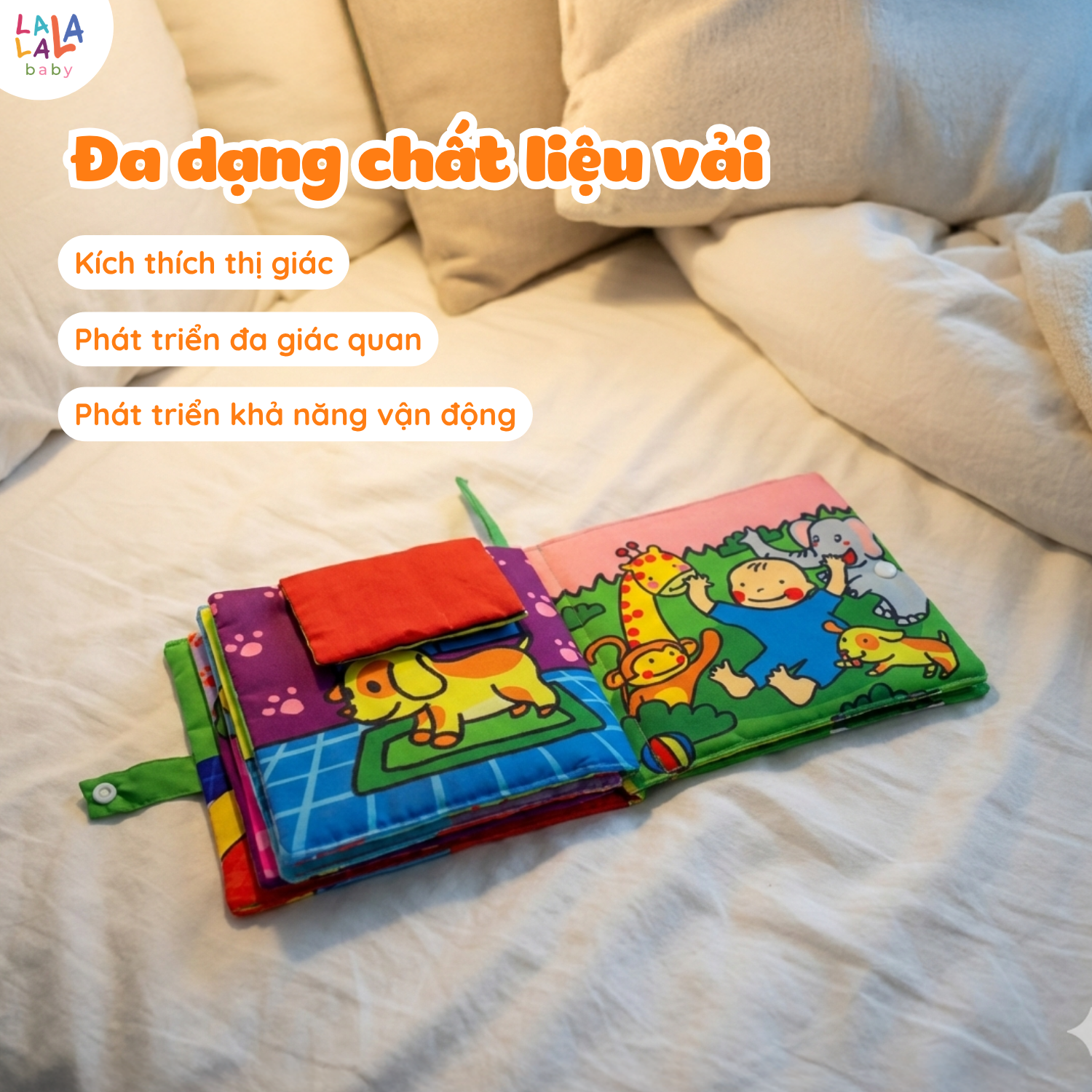Sách vải đa tương tác Lalala Baby - Ảnh 7