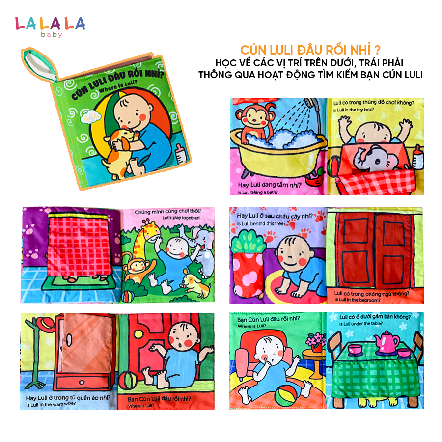 Sách vải đa tương tác Lalala Baby - Ảnh 10
