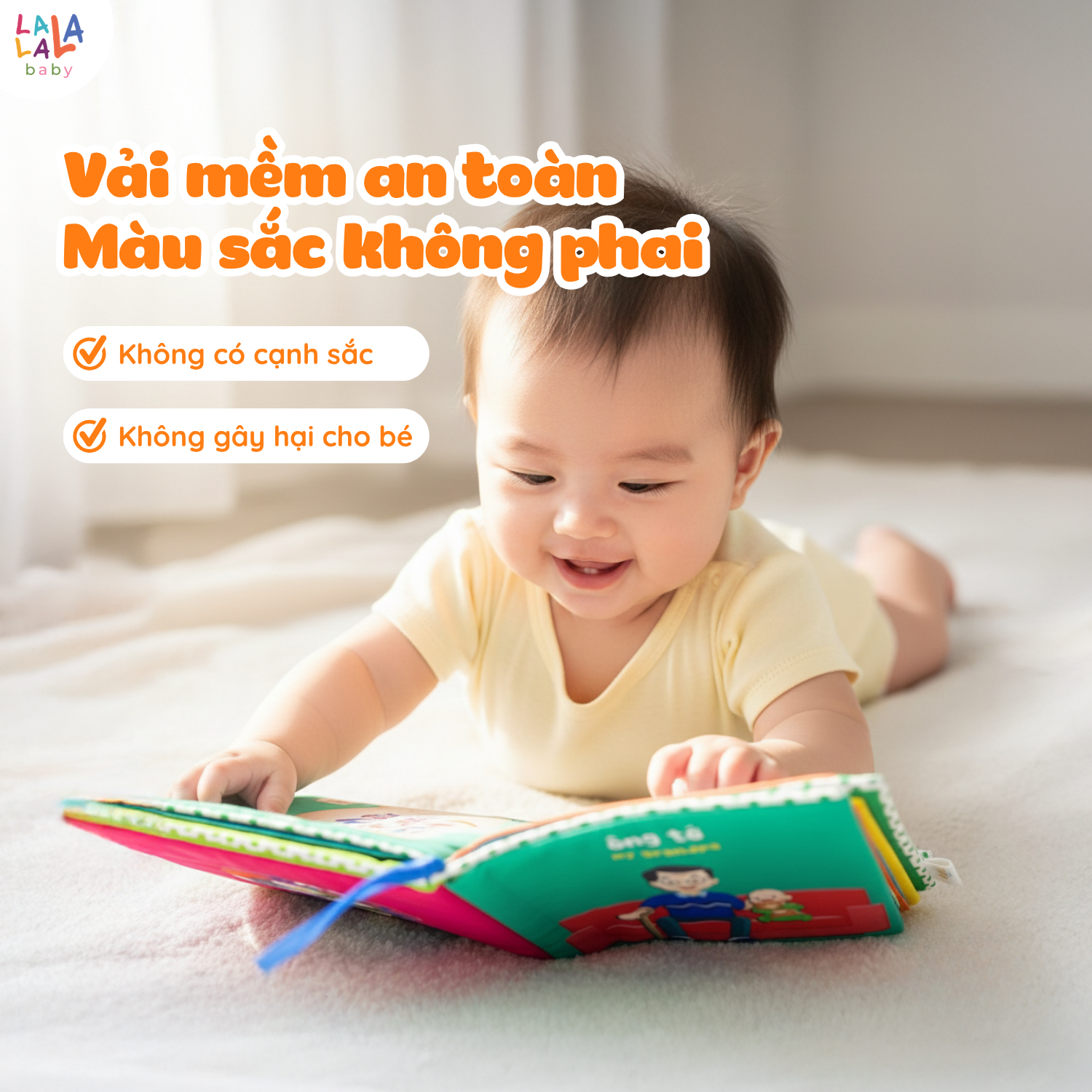 Sách vải đa tương tác Lalala Baby - Ảnh 3