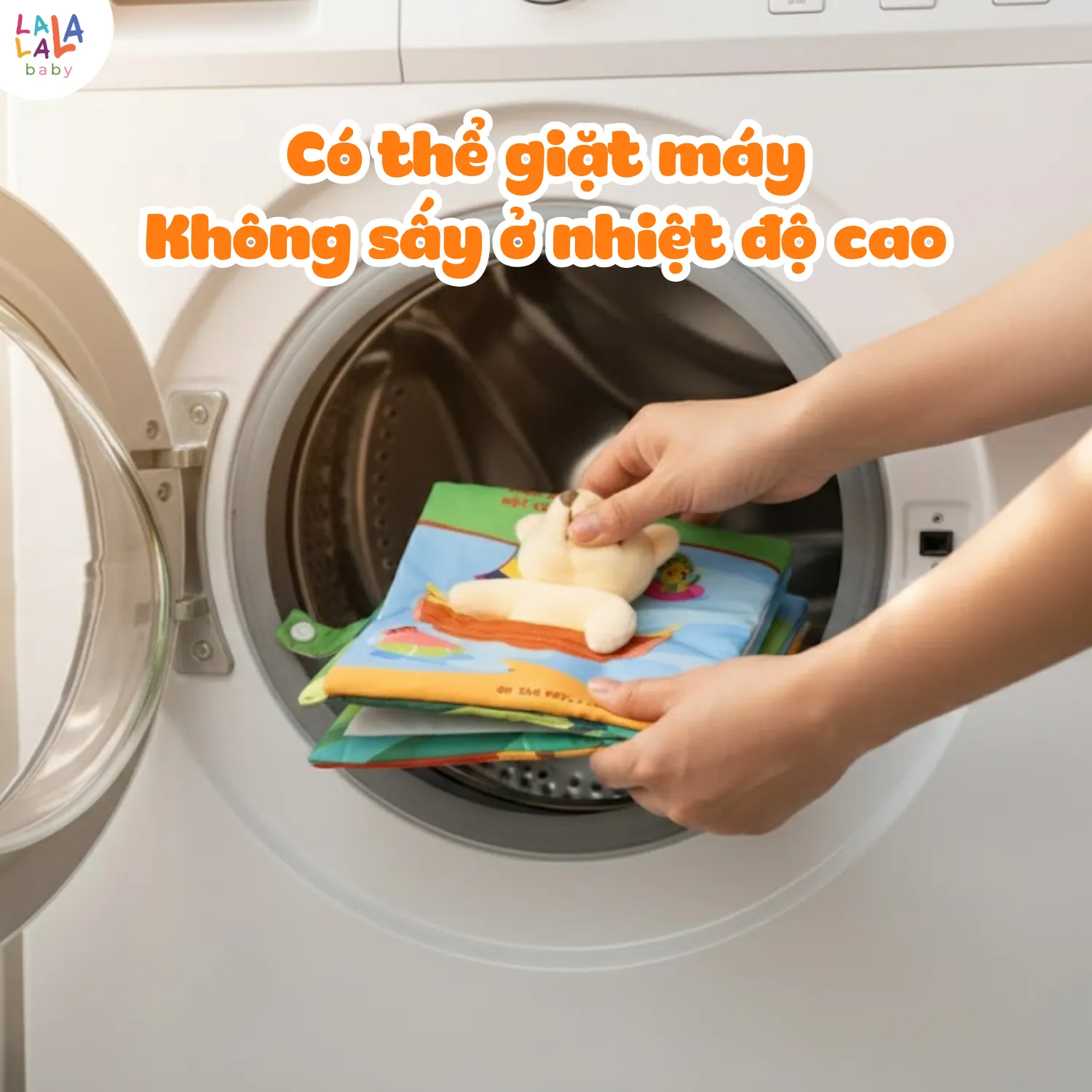 Sách vải đa tương tác song ngữ Lalala Baby - Đồ chơi Giáo Dục Sớm Cho Bé 0-4 Tuổi - Ảnh 4